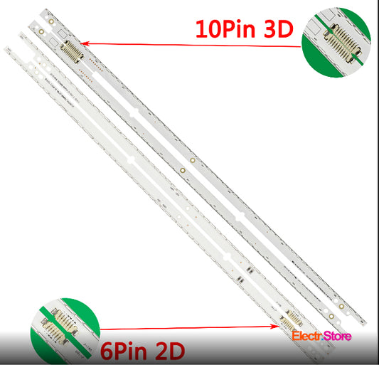 LED Backlight Strip Kits, 2012SVS46, V2GE-460SMA-R3, V2GE-460SMB-R3, 2X60LED, 10 pin, for 3D matrix (2 pcs/kit), for TV 46" 2012SVS46_7032NNB_3D 46" LED Backlights Samsung Electr.Store