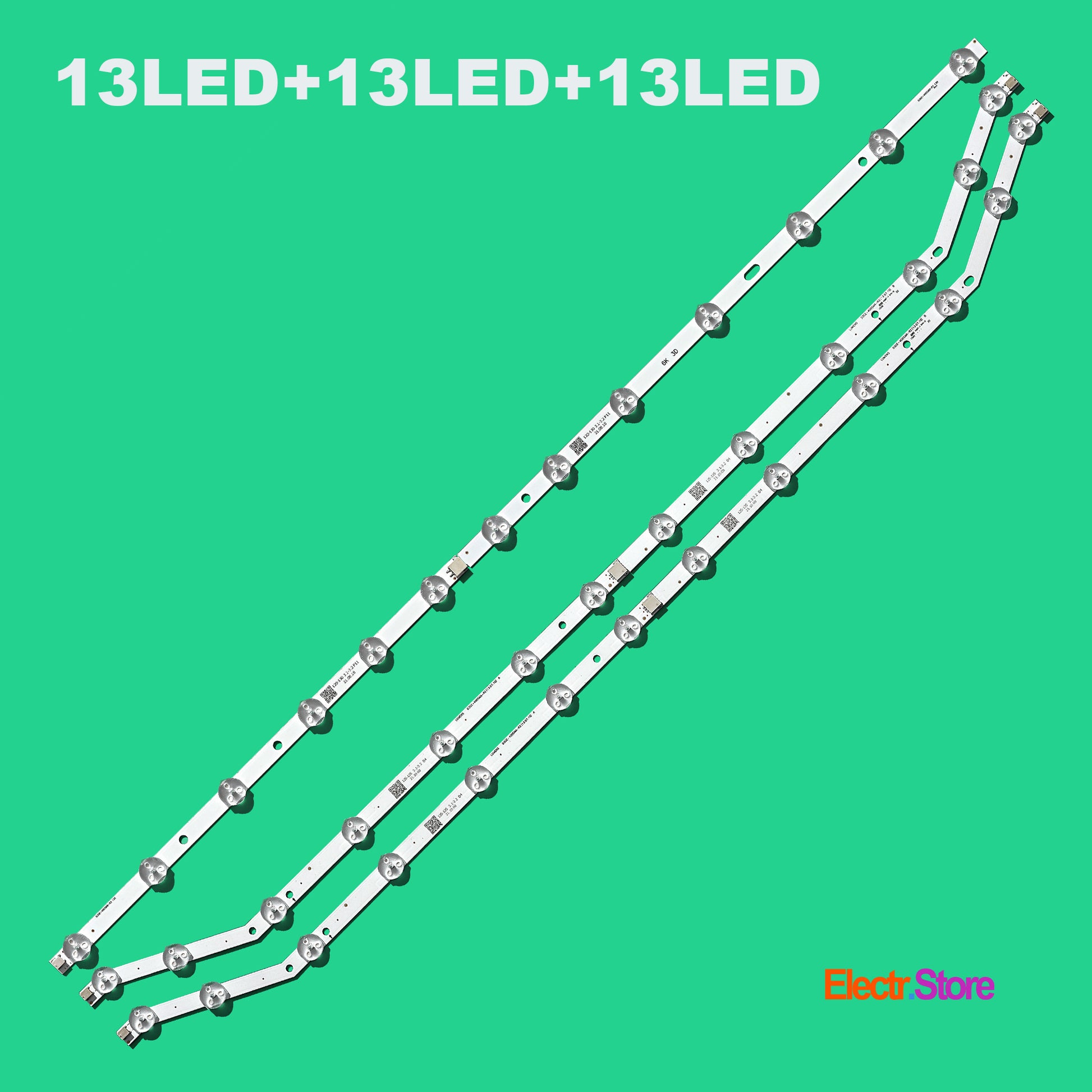 LED Backlight Strip Kits Kits, 2013SVS40, D3GE-400SMA-R2/D3GE-400SMB-R3, BN96-28766A/BN96-28767B, 13/13/13 LED (3pcs/kit), for TV 40" 40" BN96-28766A BN96-28767B D3GE-400SMA-R2 D3GE-400SMB-R3 LED Backlights Samsung Electr.Store
