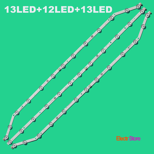 LED Backlight Strip Kits, D3GE-400SMA-R2/D3GE-400SMB-R2, 2013SVS40, BN96-28766A/BN96-28767A ,13/12/13 LED (3pcs/kit), for TV 39", 40" 39"40" BN96-28766A BN96-28767A D3GE-400SMA-R2 D3GE-400SMB-R2 LED Backlights Samsung Electr.Store