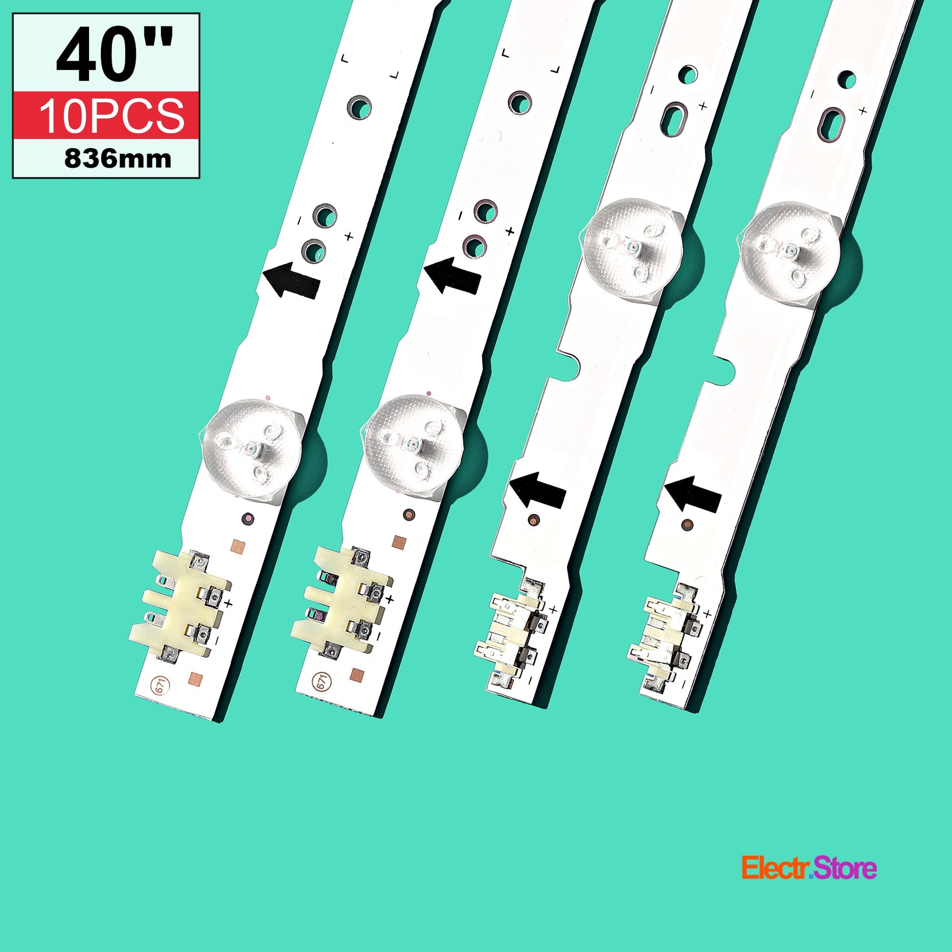 LED Backlight Strip Kits, 2014SVS_UHD_40_3228, BN96-30449A, BN96-30450A, D4GE-400DCA-R2, D4GE-400DCB-R2 (10 pcs/kit), for TV 40" PANEL: CY-GH040HGLV2H, CY-GH040HGLV3H, CY-JGJ040BGLV9H, CY-GH040CSLV1H 2014SVS_UHD_40 40" D4GE-400DCA-R2 D4GE-400DCB-R2 LED Backlights Samsung Electr.Store
