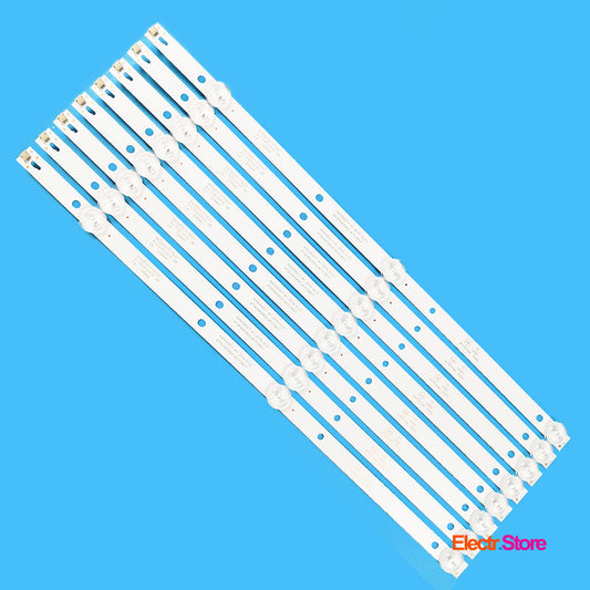 LED Backlight Strip Kits, 4708-K43WDC-A3113N11, K430WDC1_A1 SVK430AK1 (8 pcs/kit), for TV 43" Philips: 43PFF5012/T3 43" 4708-K43WDC-A3113N11 AOC K430WDC1_A1 LED Backlights PHILIPS Electr.Store