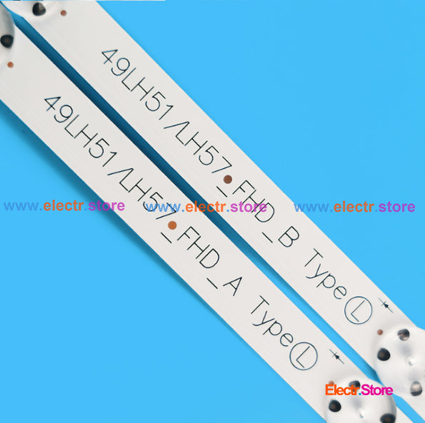 LED Backlight Strip Kits, LG Innotek 15.5Y 49"_FHD, 49LH51/LH57_FHD (8 pcs/kit), for TV 49" 49" 49"_FHD 49LH51 LED Backlights LG LH57 Electr.Store