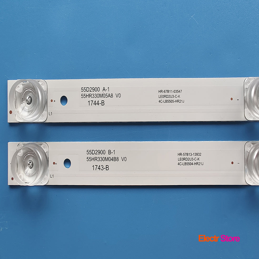 LED Backlight Strip Kits, 55HR330M05A8, 55HR330M04B8, 4C-LB5504-HR21J, 4C-LB5505-HR21J (8 pcs/kit), for TV 55" Toshiba: 55U6700C 4C-LB5504-HR21J 4C-LB5505-HR21J 55" 55HR330M04B8 55HR330M05A8 LED Backlights Multi Others TCL Toshiba Electr.Store
