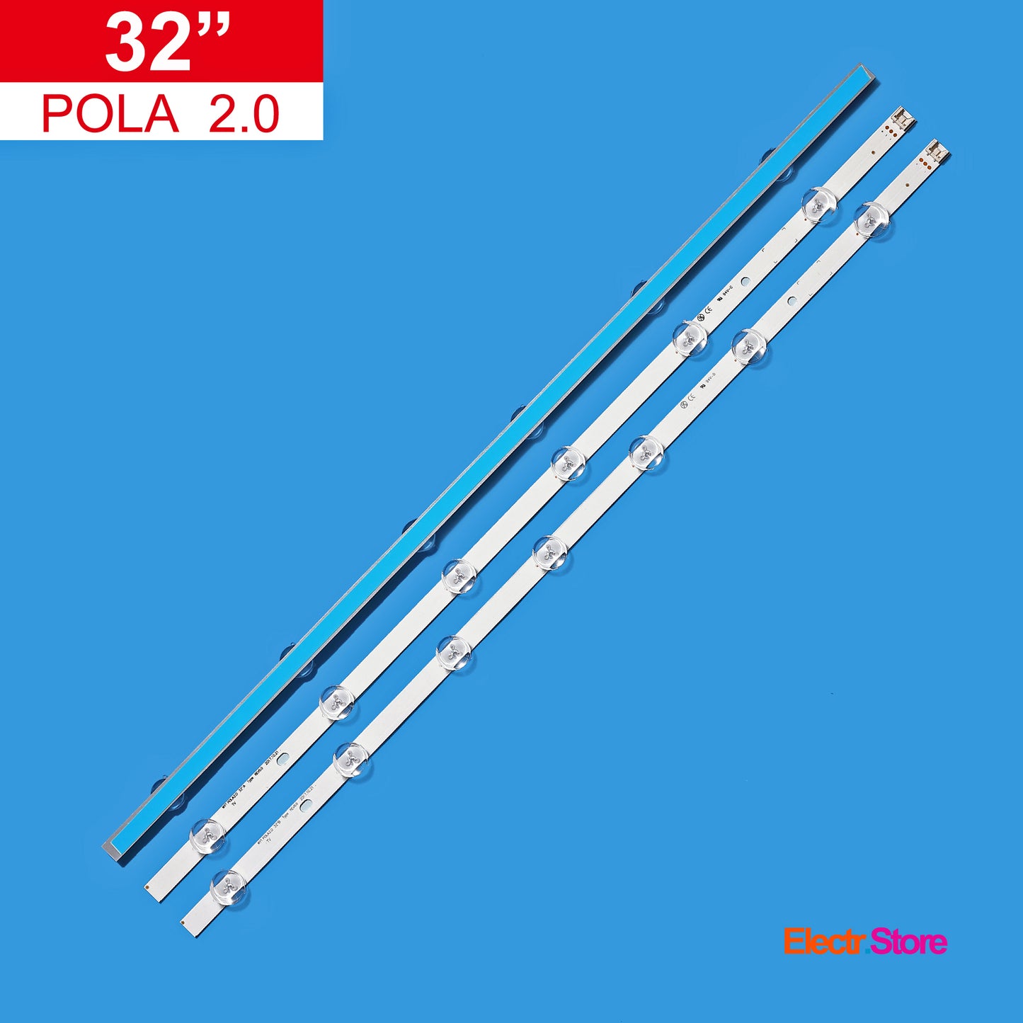 LED Backlight Strip Kits, Innotek POLA2.0 32" A/B Type, AGF78399401, 6/7/6LED (3 pcs/kit), for TV 32" 32" LED Backlights LG POLA2.0 32'' Electr.Store