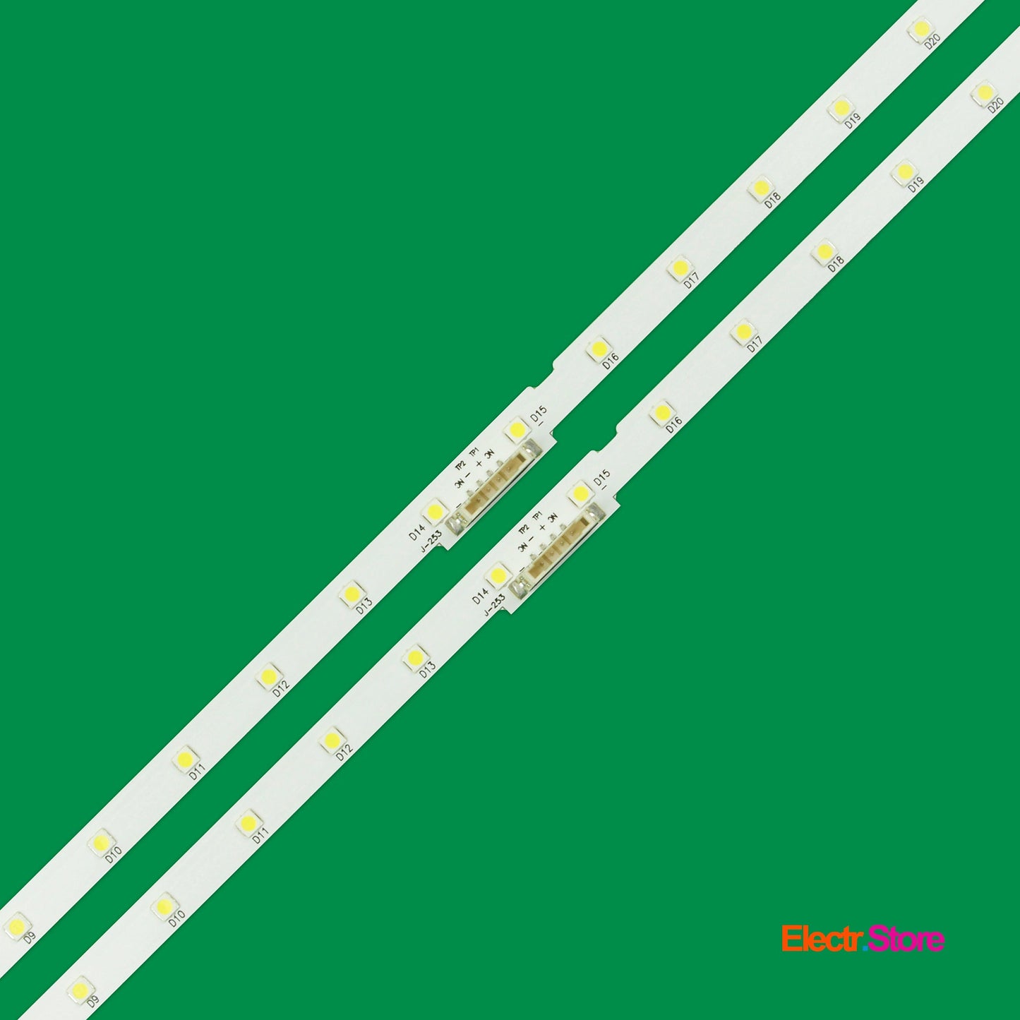 LED Backlight Strip Kits, AOT_43_NU7100F_2X28_3030C, BN96-45954A, V8N1-430SM0-R0, 2X28LED (2 pcs/kit), for TV 43" PANEL: CY-NN043HGAV1H, CY-NN043HGAV2H, CY-NN043HGAV3H, CY-NN043HGAV4H 43" AOT_43_NU7100F LED Backlights Samsung Electr.Store