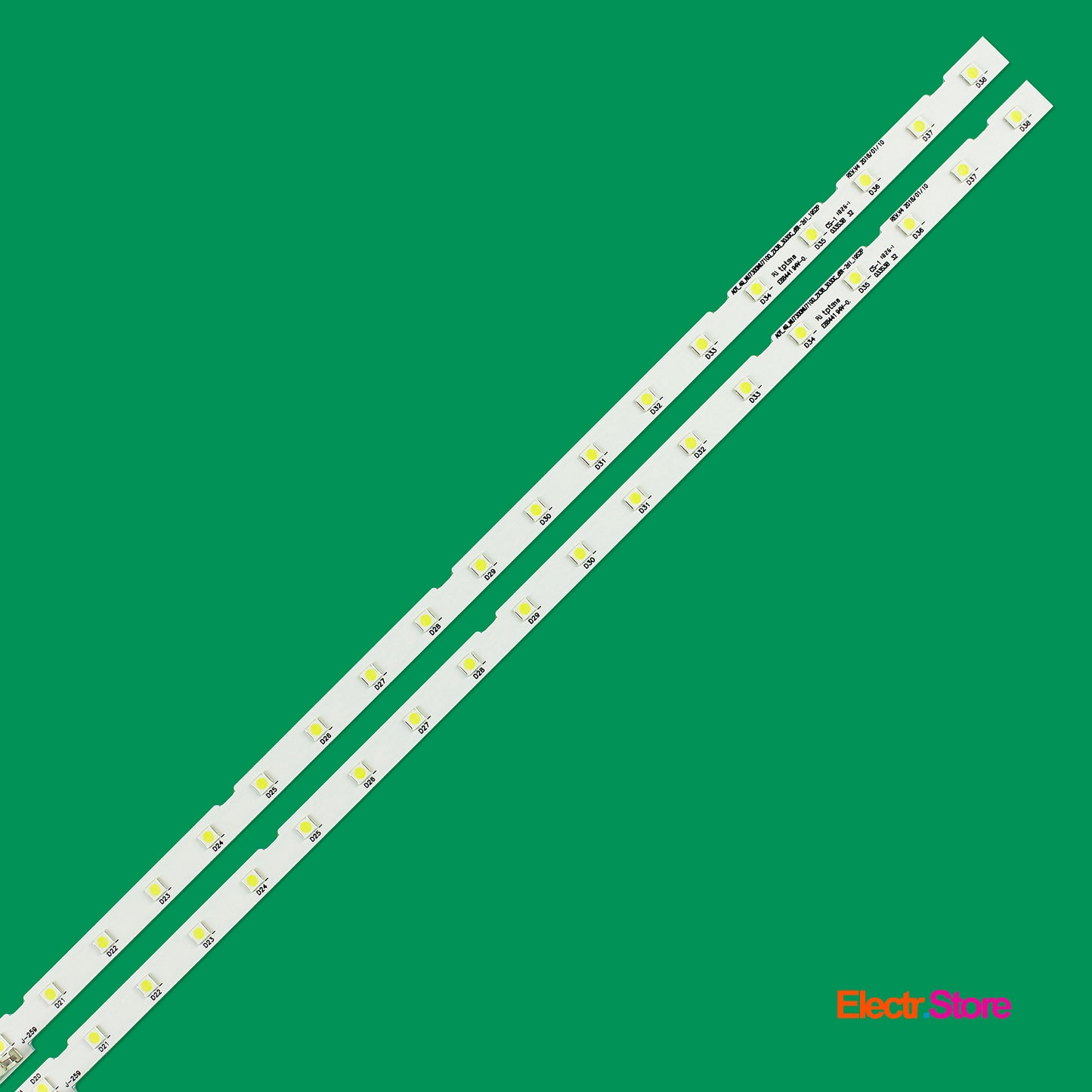 LED Backlight Strip Kits, AOT_49_NU7300_NU7100_2X38_3030C, BN61-14483A, 2x38LED (2 pcs/kit), for TV 49" 49" AOT_49_NU7300_NU7100 LED Backlights Samsung Electr.Store
