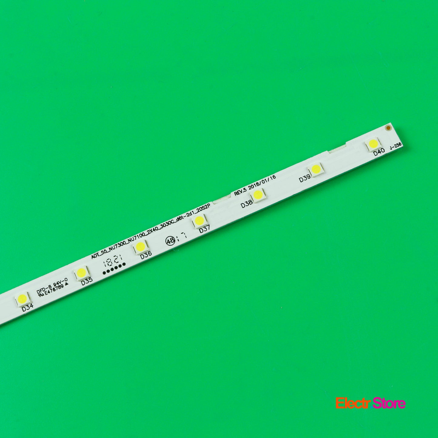 LED Backlight Strip Kits, AOT_55_NU7300_NU7100, BN96-45913A, BN96-46033A, BN61-15485A, 2X40LED (2 pcs/kit), for TV 55" 55" AOT_55_NU7300_NU7100 LED Backlights Samsung Electr.Store