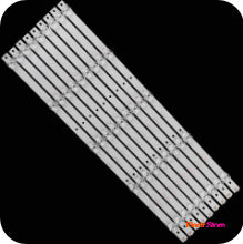 LED Backlight Strip Kits, CC02550D485V10, 55E20_5X9_5S1P_1410 (9 pcs/kit), for TV 55" Baird: TI5511DLEDDS, T550HVN05.1 55" Baird Konka LED Backlights Qantec Electr.Store