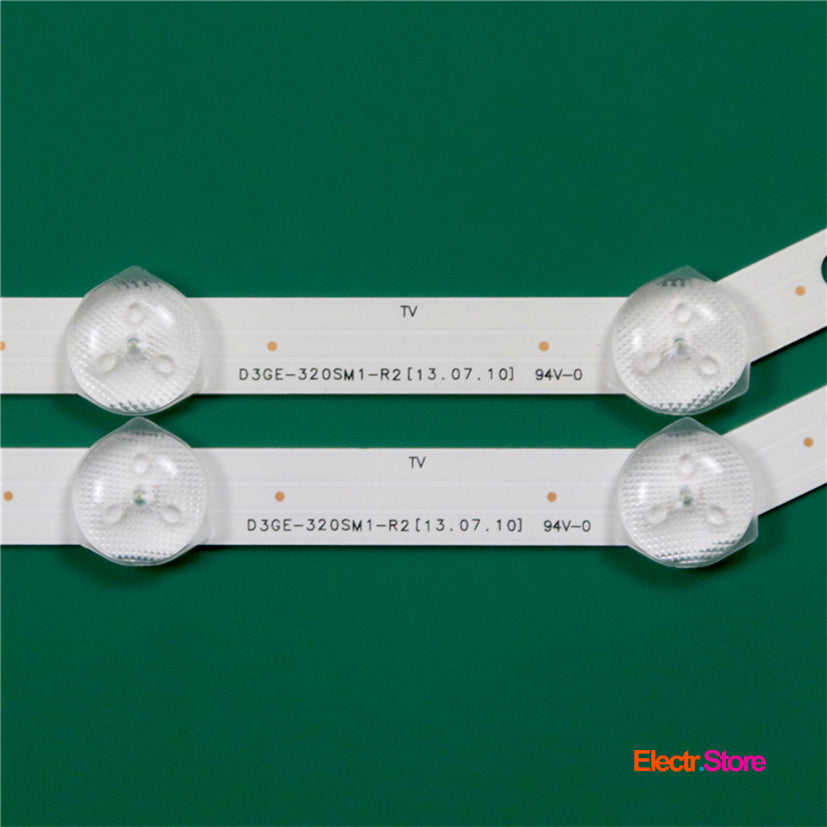 LED Backlight Strip Kits, D3GE-320SM1-R2, 2013SVS32_FHD, BN96-28763A, LM41-00001S (2 pcs/kit), for TV 32" Samsung: UE32H5373AS, UN32EH5300FXZA, UE32EH5000, UE32H5303, UE32EH5450 32" D3GE-320SM1-R2 LED Backlights Samsung Electr.Store