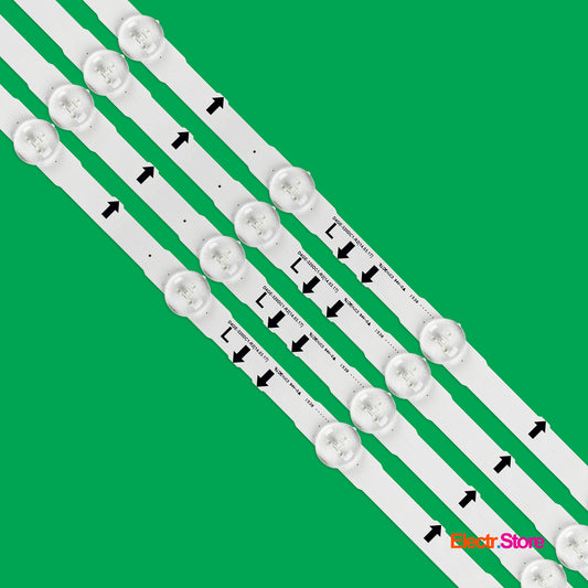 LED Backlight Strip Kits, 2014SVS32FHD, 2014SVS32HD, BN96-30442A, BN96-30443A, D4GE-320DC1-R1, D4GE-320DC1-R2 (4 pcs/kit), for TV 32" 2014SVS32FHD 2014SVS32HD 32" BN96-30442A BN96-30443A BN96-30444A D4GE-320DC1-R1 D4GE-320DC1-R2 LED Backlights Samsung Electr.Store