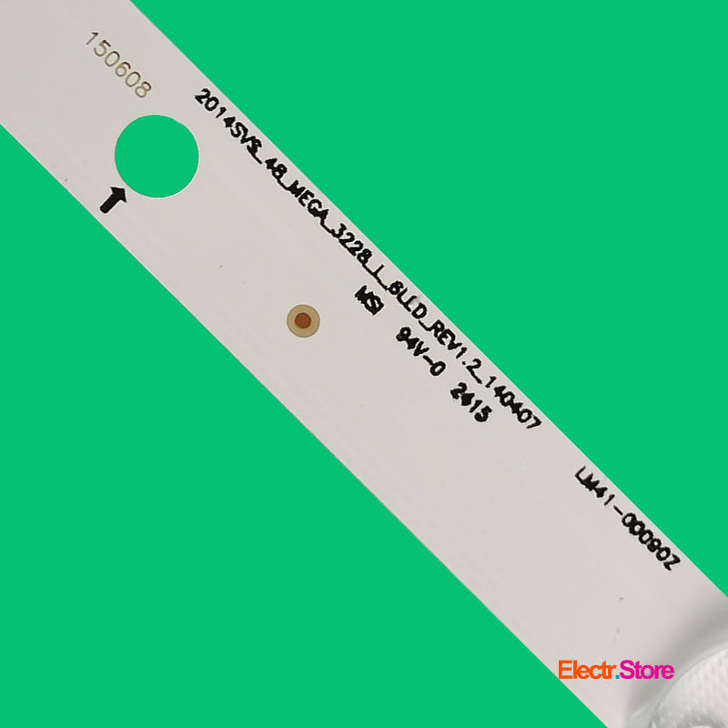 LED Backlight Strip Kits, 2014SVS_48_MEGA, LM41-00090Z, LM41-00091E, BN96-34212A, BN96-34213A, DMGE-480SMA-R6, DMGE-480SMB-R6 (8 pcs/kit), for TV 48" 2014SVS48 48" DMGE-480SMA-R6 DMGE-480SMB-R6 LED Backlights LM41-00090Z LM41-00091E Samsung Electr.Store