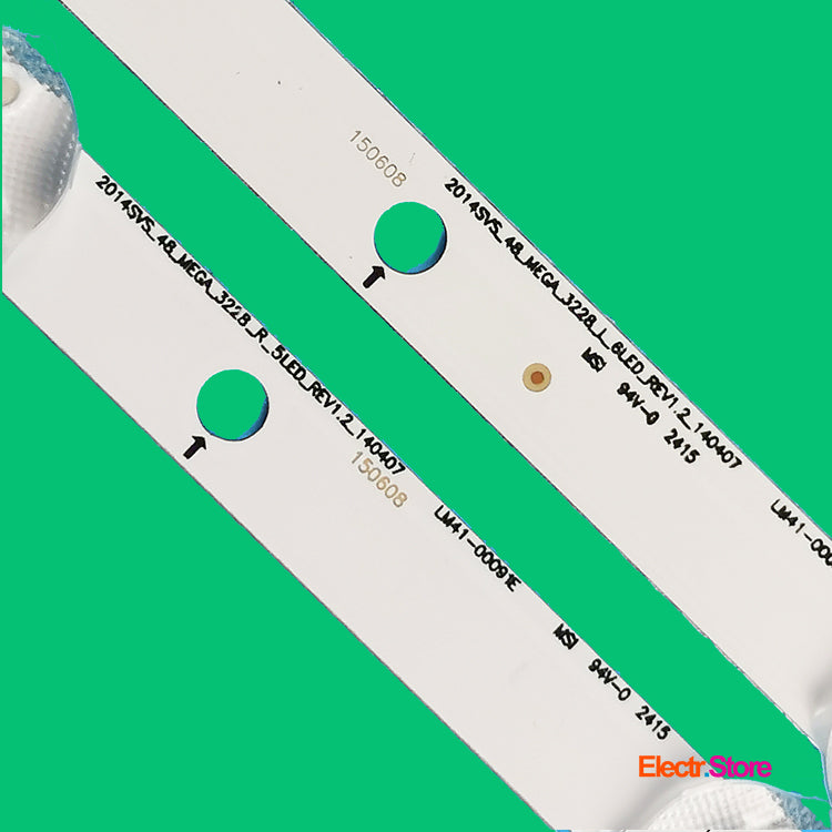 LED Backlight Strip Kits, 2014SVS_48_MEGA, LM41-00090Z, LM41-00091E, BN96-34212A, BN96-34213A, DMGE-480SMA-R6, DMGE-480SMB-R6 (8 pcs/kit), for TV 48" 2014SVS48 48" DMGE-480SMA-R6 DMGE-480SMB-R6 LED Backlights LM41-00090Z LM41-00091E Samsung Electr.Store
