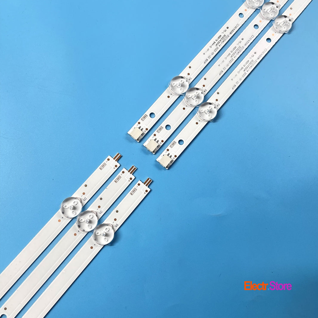 LED Backlight Strip Kits, GC43D08-ZC22AG-13/14/15/17/23, 303GC430041/43/44 (3 pcs/kit), for TV 43" BOE: HV430FHD-NLA, BOEI430WU1_H 303GC430041 43" BOE GC43D08-ZC22AG-14 LED Backlights Samsung Electr.Store