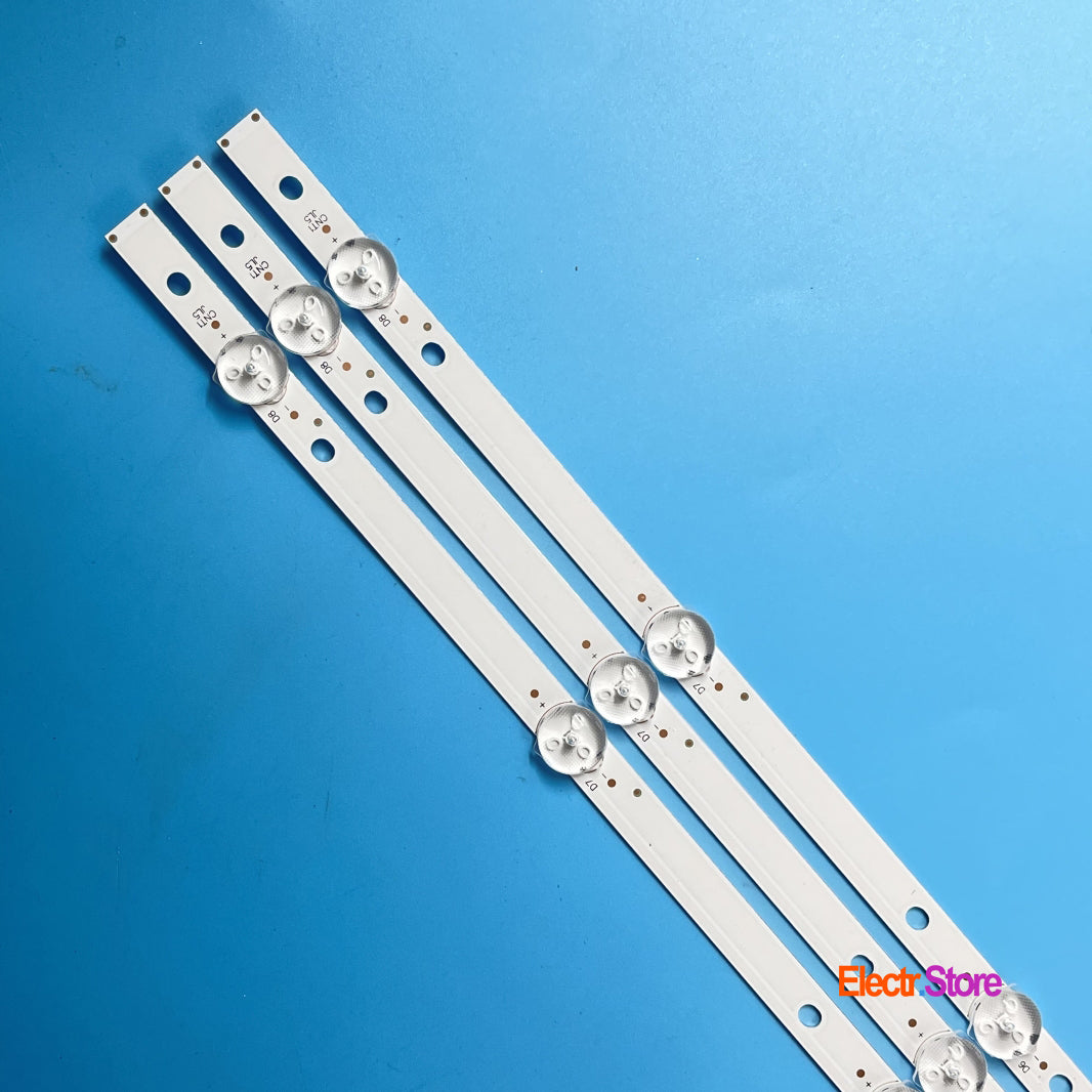 LED Backlight Strip Kits, GC43D08-ZC22AG-13/14/15/17/23, 303GC430041/43/44 (3 pcs/kit), for TV 43" Samsung: UE43J5202, UN43j5202, UE43J5272AU, UN43j5200AF 303GC430041 43" BOE GC43D08-ZC22AG-14 LED Backlights Samsung Electr.Store