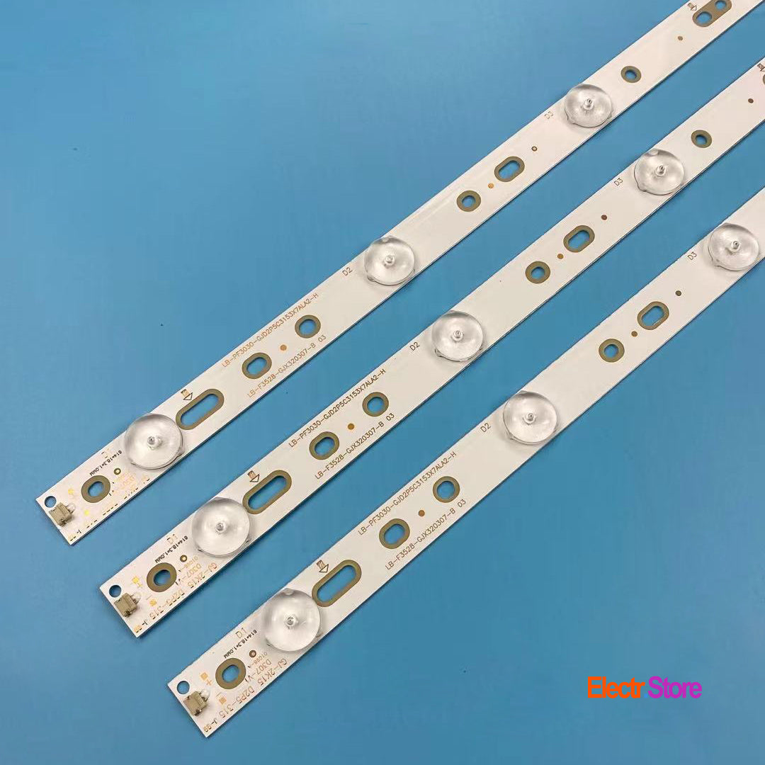 LED Backlight Strip Kits, LB-F3528-GJX320307-B, LB-PF3030-GJD2P5C3153X7ALA2-H, GJ-2K15 D2P5-315 D307-V1 (3 pcs/kit), for TV 32" PHILIPS: 32PHF5755, 32PHS5301, 32PHH4100/88, 32PHH4101/88 32" D2P5-315 D307-V1 GJ-2K15 LB-F3528-GJX320307-B LB-PF3030-GJD2P5C3153X7ALA2-H LED Backlights PHILIPS Electr.Store