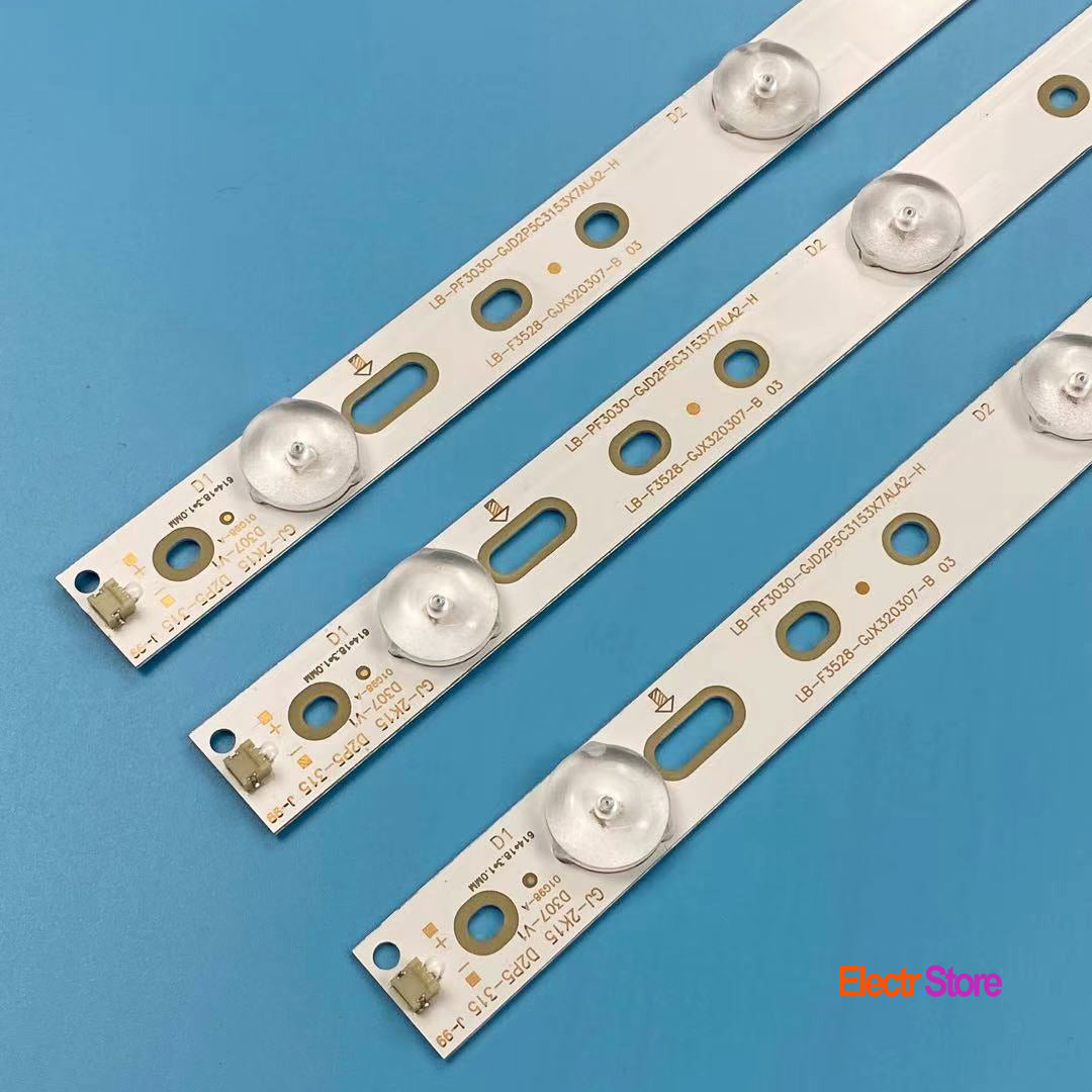 LED Backlight Strip Kits, LB-F3528-GJX320307-B, LB-PF3030-GJD2P5C3153X7ALA2-H, GJ-2K15 D2P5-315 D307-V1 (3 pcs/kit), for TV 32" PHILIPS: 32PHH4200/88, 32PFT5500/12, 32PHT4131/05, 32PHS5301/12 32" D2P5-315 D307-V1 GJ-2K15 LB-F3528-GJX320307-B LB-PF3030-GJD2P5C3153X7ALA2-H LED Backlights PHILIPS Electr.Store