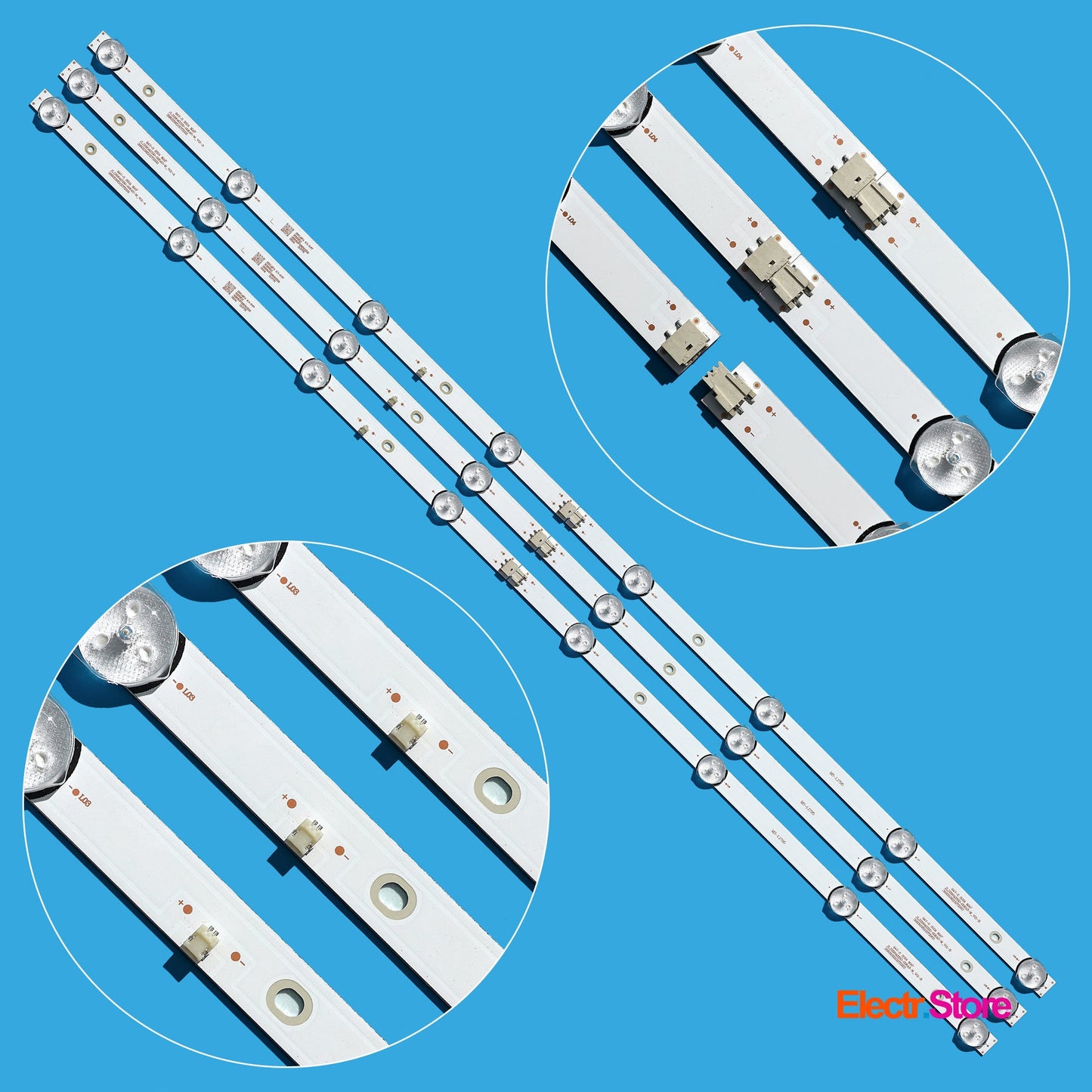 LED Backlight Strip Kits, JL.D39042330-006AS-M, 3080539Z10DTZ003, MS-L1795 (3 pcs/kit), for TV 39", 40" Panel: CX390DLEDM, H39D7100E 3080539Z10DTZ003 39"40" Akai BBK Haier JL.D39042330-006AS-M LED Backlights MS-L1795 Multi Others PIXEL SKYTECH Smart-tech Electr.Store