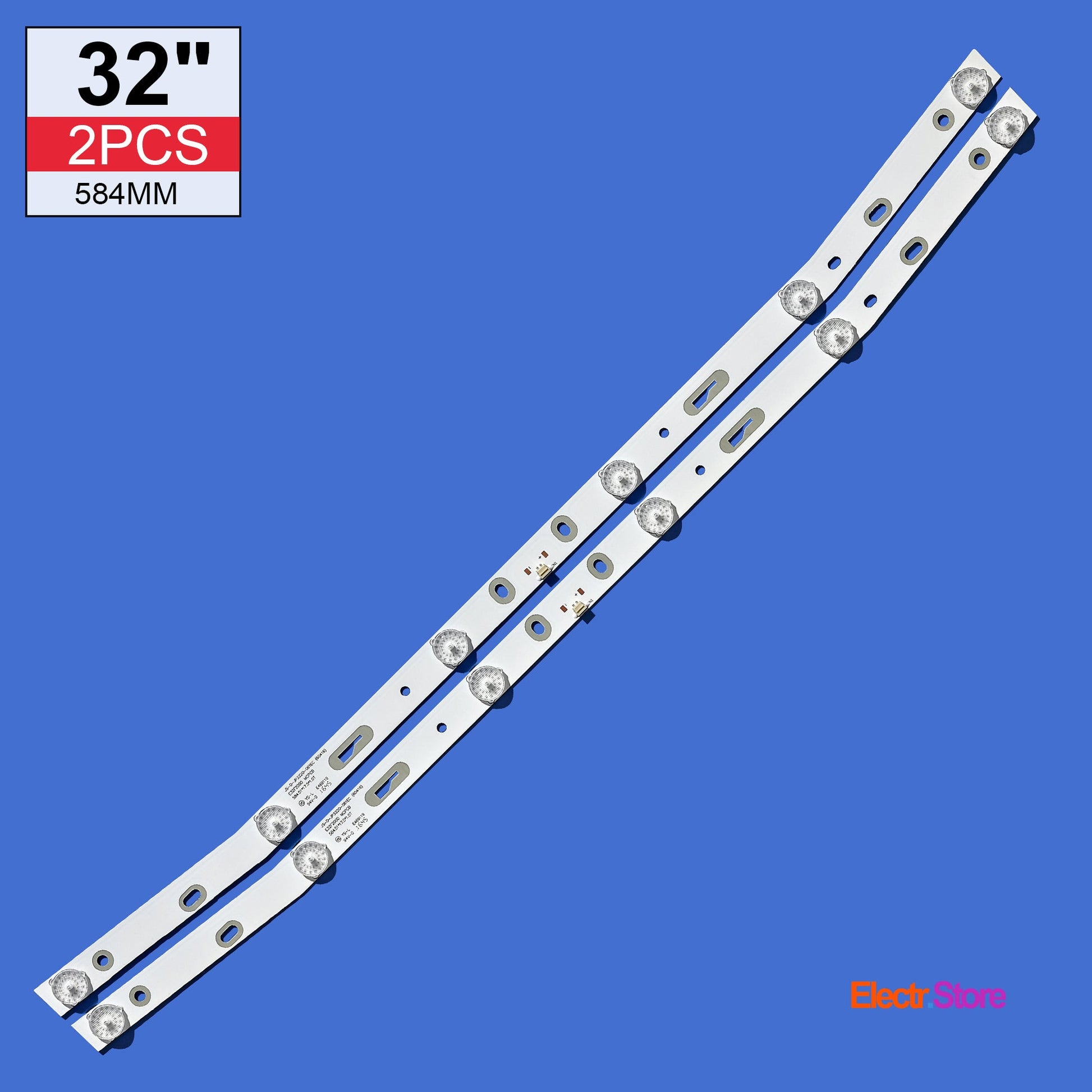 LED Backlight Strip Kits, JS-D-JP3220-061EC, E32F2000, MS-L1084 (2 pcs/kit), for TV 32" PANEL: DU32-1000 ST3151A05-9 VER 2.1, DU32-1000 ST3151A05-8 VER 2.3, DU32-1000 ST3151A04- 8 VER 2.1, DU32-1000 ST315A05-8 VER.2.2 32" Akai E32F2000 JS-D-JP3220-061EC LED Backlights Nordmende ROWA Electr.Store