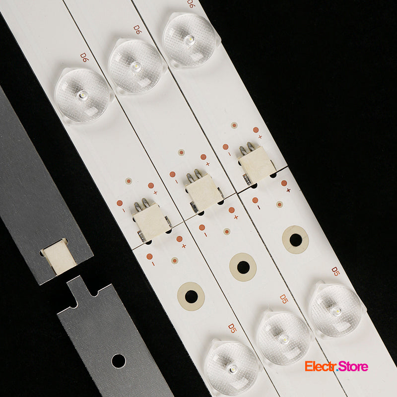 LED backlight Strip Kits SVJ430A07, GD43D2000, LB-C430F14-E1-L-G1-SE3 (4 pcs/kit), for TV 43" No Brand: T290A4RZ32 43" Hitachi LB-C430F14-E1-L-G1-SE3 LED Backlights No Brand SANYO Electr.Store