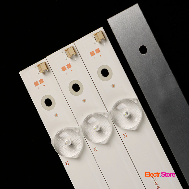 LED backlight Strip Kits SVJ430A07, GD43D2000, LB-C430F14-E1-L-G1-SE3 (4 pcs/kit), for TV 43" HITACHI: LED43D7200I 43" Hitachi LB-C430F14-E1-L-G1-SE3 LED Backlights No Brand SANYO Electr.Store