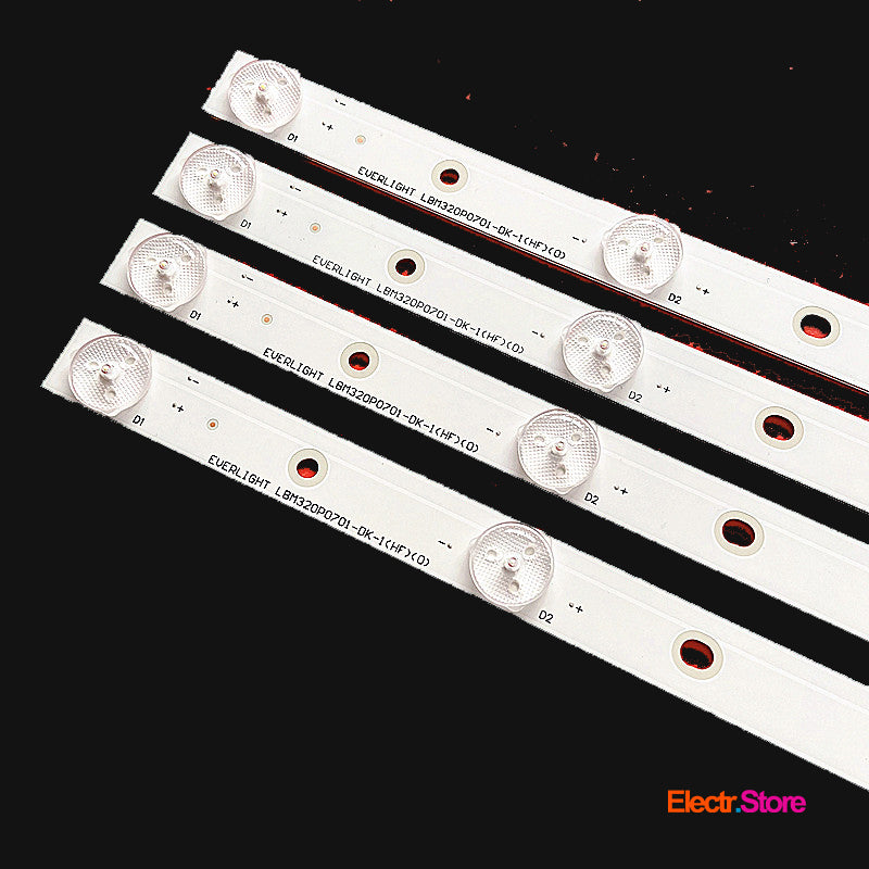 LED backlight Strip Kits, LBM320P0701-DK-1, 7LED, 3V, 585MM (4 pcs/kit), for TV 32" PANEL: TPT315B5 - XVN01 32" LBM320P0701-DK-1 LED Backlights PHILIPS Sharp Electr.Store