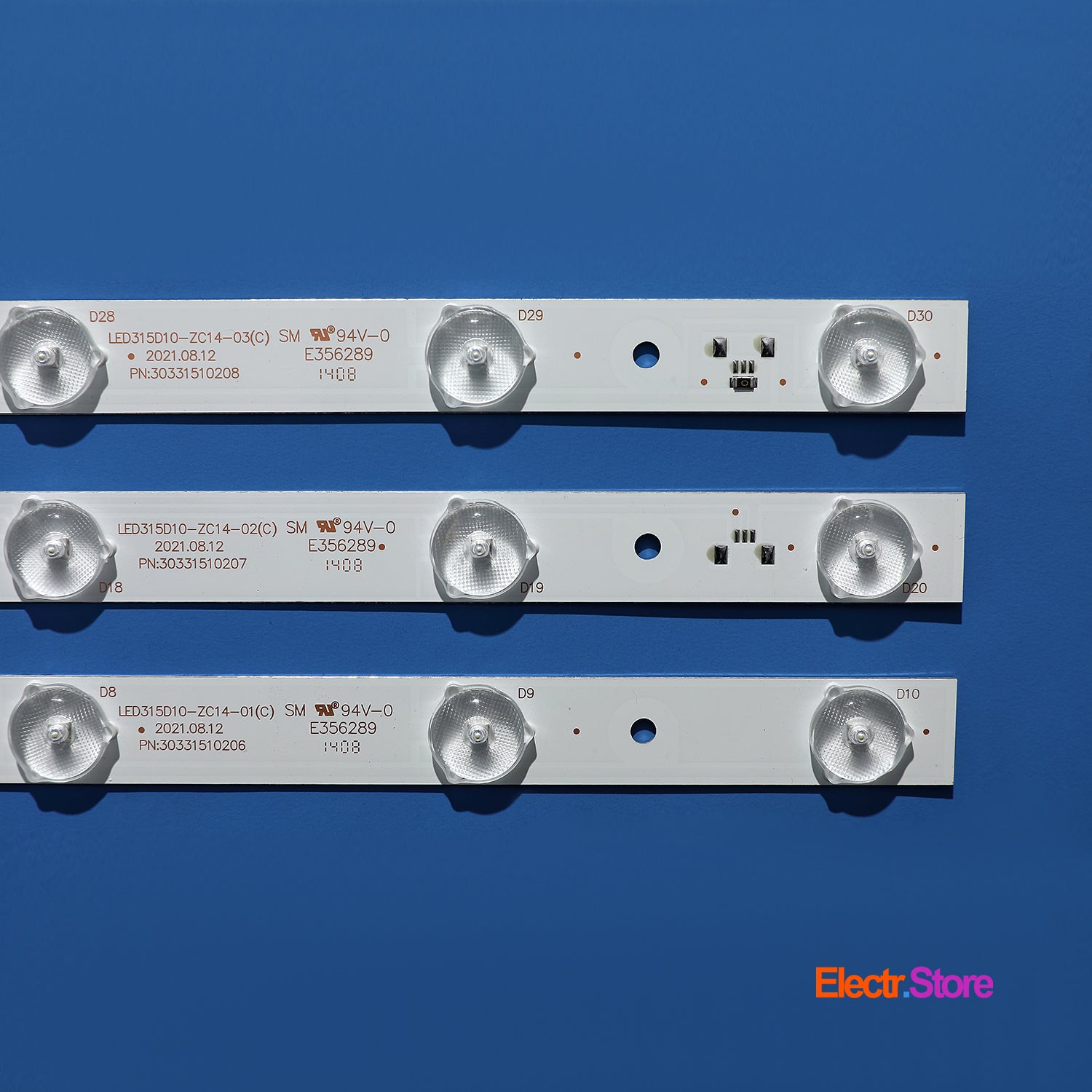 LED Backlight Strip Kits, 30331510211, LED315D10-ZC14-01(C), LED315D10-ZC14-01(D) (3 pcs/kit), for TV 32" 32" Haier JVC LED Backlights LED315D10-ZC14-01(C) Electr.Store