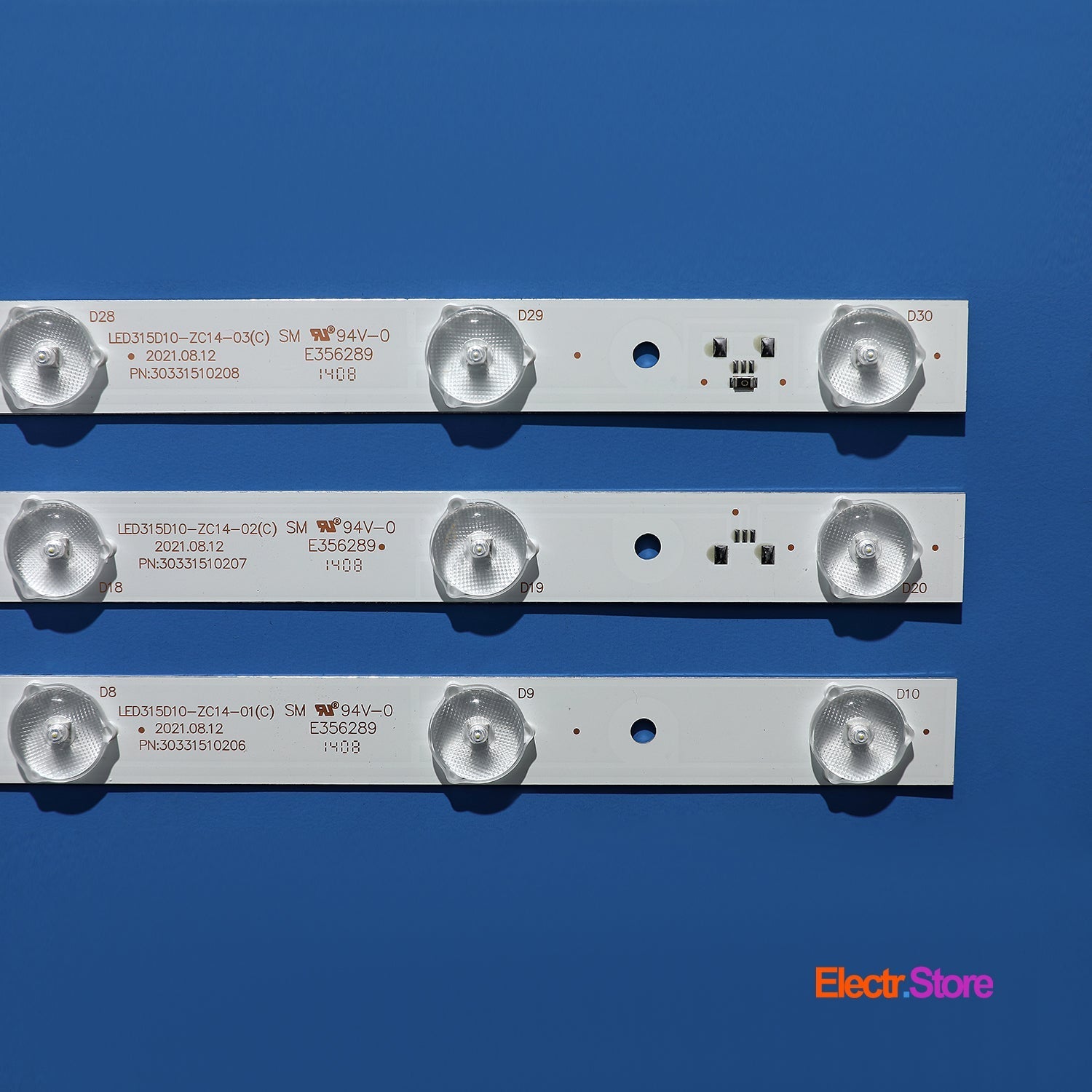 LED Backlight Strip Kits, 30331510211, LED315D10-ZC14-01(C), LED315D10-ZC14-01(D) (3 pcs/kit), for TV 32" HAIER: LE32B310N, LE32A7100L, LE32A31, LE32B510X 32" Haier JVC LED Backlights LED315D10-ZC14-01(C) Electr.Store