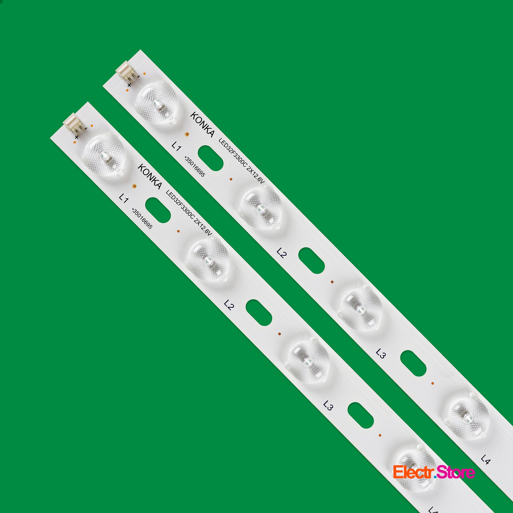 LED Backlight Strip Kits, LED32F3300C, 35016695 (2 pcs/kit), for TV 32" 32" 35016695 Konka LED Backlights LED32F3300C Others Electr.Store