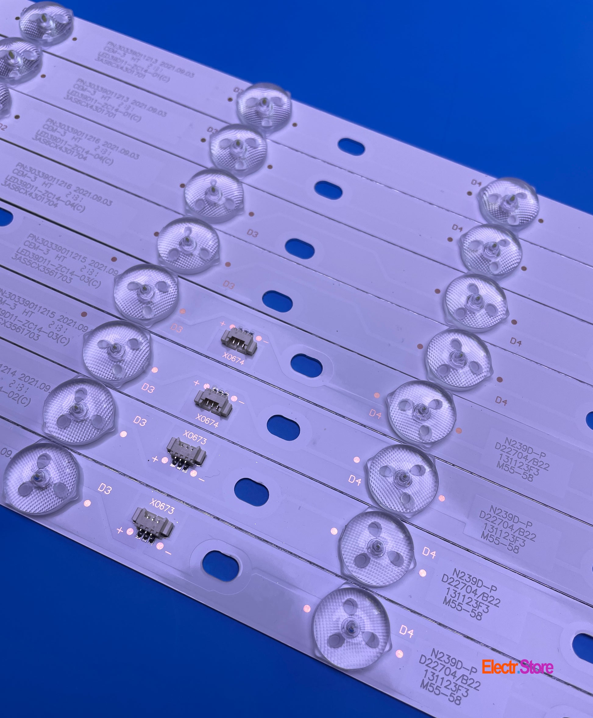 LED Backlight Strip Kits, LED39D11-ZC14-01/02/03/04, 30339011213/4/5/6 (8 pcs/Kit), for TV 39", 40" 30339011213 30339011214 30339011215 30339011216 39"40" Haier JVC LED Backlights LED39D11-ZC14-01(C) LED39D11-ZC14-02(C) LED39D11-ZC14-03(C) LED39D11-ZC14-04(C) Matrix Mystery pioneer Electr.Store