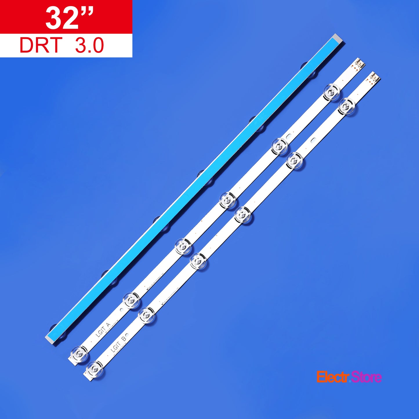 LED Backlight Strip Kits, Innotek DRT 3.0 32"_A/B-Type, AGF78399801, 6916L-1974A/6916L-1975A (3 pcs/kit), for TV 32" 32" DRT 3.0 DRT 3.0 32" LED Backlights LG Electr.Store