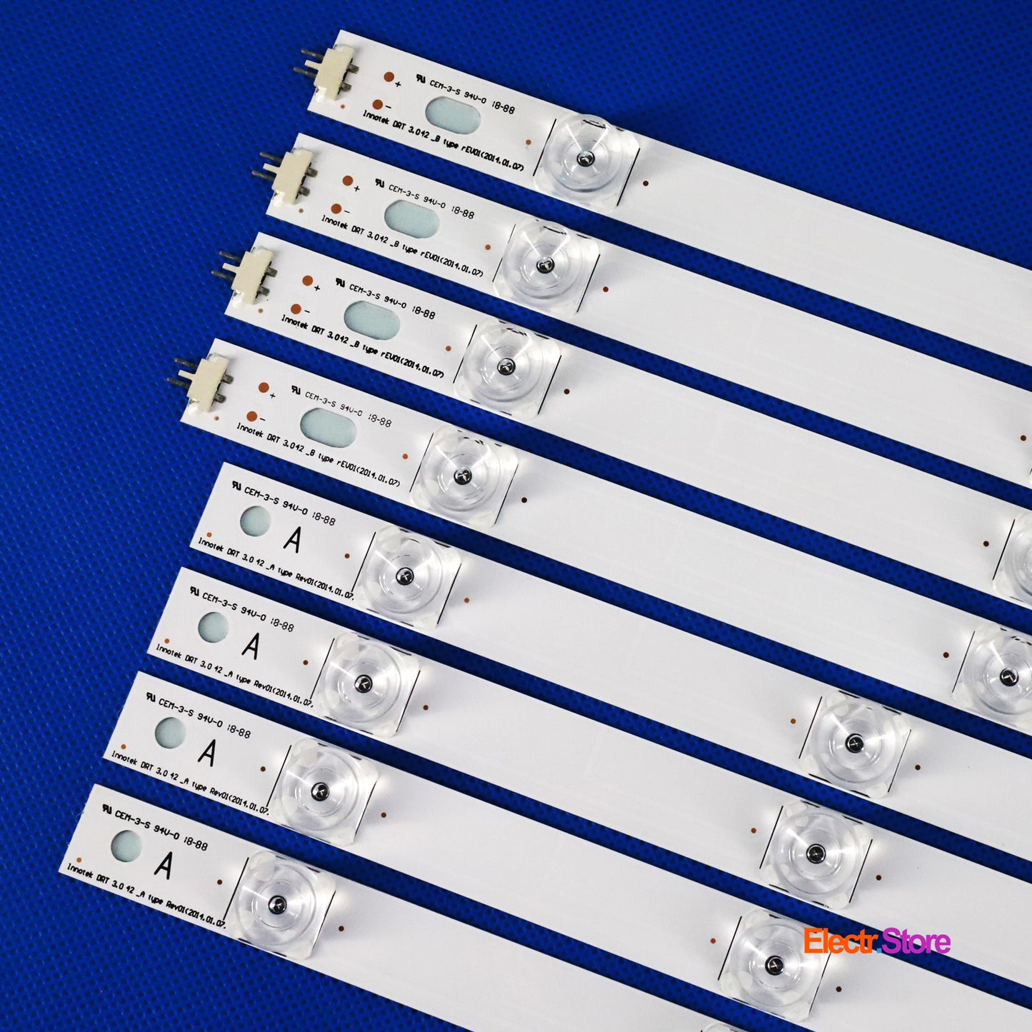 LED Backlight Strip Kits, Innotek DRT 3.0 42"_A/B-Type (Square Pedestal), AGF78402101, 6916L-1956A/6916L-1957A (8 pcs/kit), for TV 42" 42" DRT 3.0 42" LED Backlights LG Electr.Store