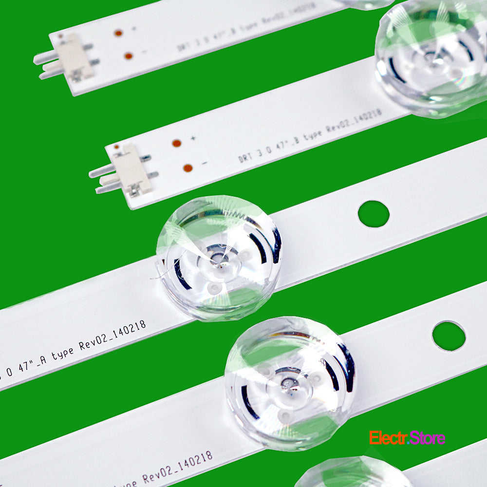 LED Backlight Strip Kits, Innotek DRT 3.0 47"_A/B-Type, AGF78401001, 6916L-1715A/6916L-1716A (8 pcs/kit), for TV 47" 47" DRT 3.0 DRT 3.0 47" LED Backlights LG Electr.Store
