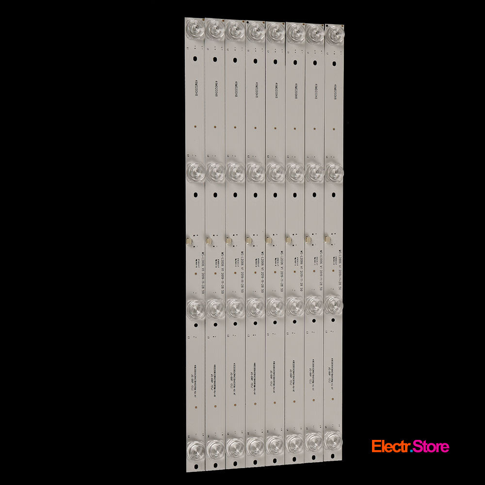 LED Backlight Strip Kits, MS-L2006 V1, 49MD2008H8, 49D2006V2W4C1B40919M-HJ-AF, CC02500D410V07, 8X49LED (8 pcs/kit), for TV 50" PANEL: PT500GT01-1, PT500GT01-2 49D2006V2W4C1B40919M-HJ-AF 49MD2008H8 50" AMCV Amoi Baird Dexp LED Backlights LG MS-L2006 V1 No Brand PHILIPS Starwind Electr.Store
