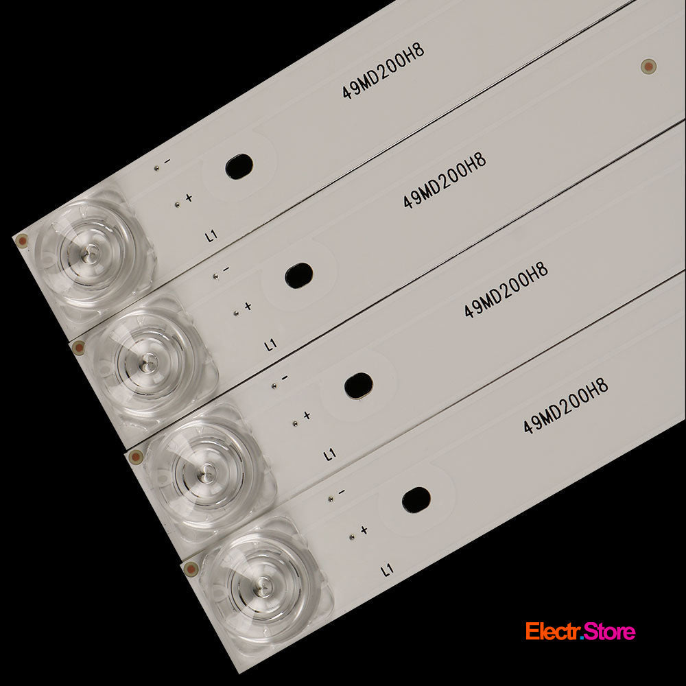 LED Backlight Strip Kits, MS-L2006 V1, 49MD2008H8, 49D2006V2W4C1B40919M-HJ-AF, CC02500D410V07, 8X49LED (8 pcs/kit), for TV 50" Amoi: LE8815A 49D2006V2W4C1B40919M-HJ-AF 49MD2008H8 50" AMCV Amoi Baird Dexp LED Backlights LG MS-L2006 V1 No Brand PHILIPS Starwind Electr.Store