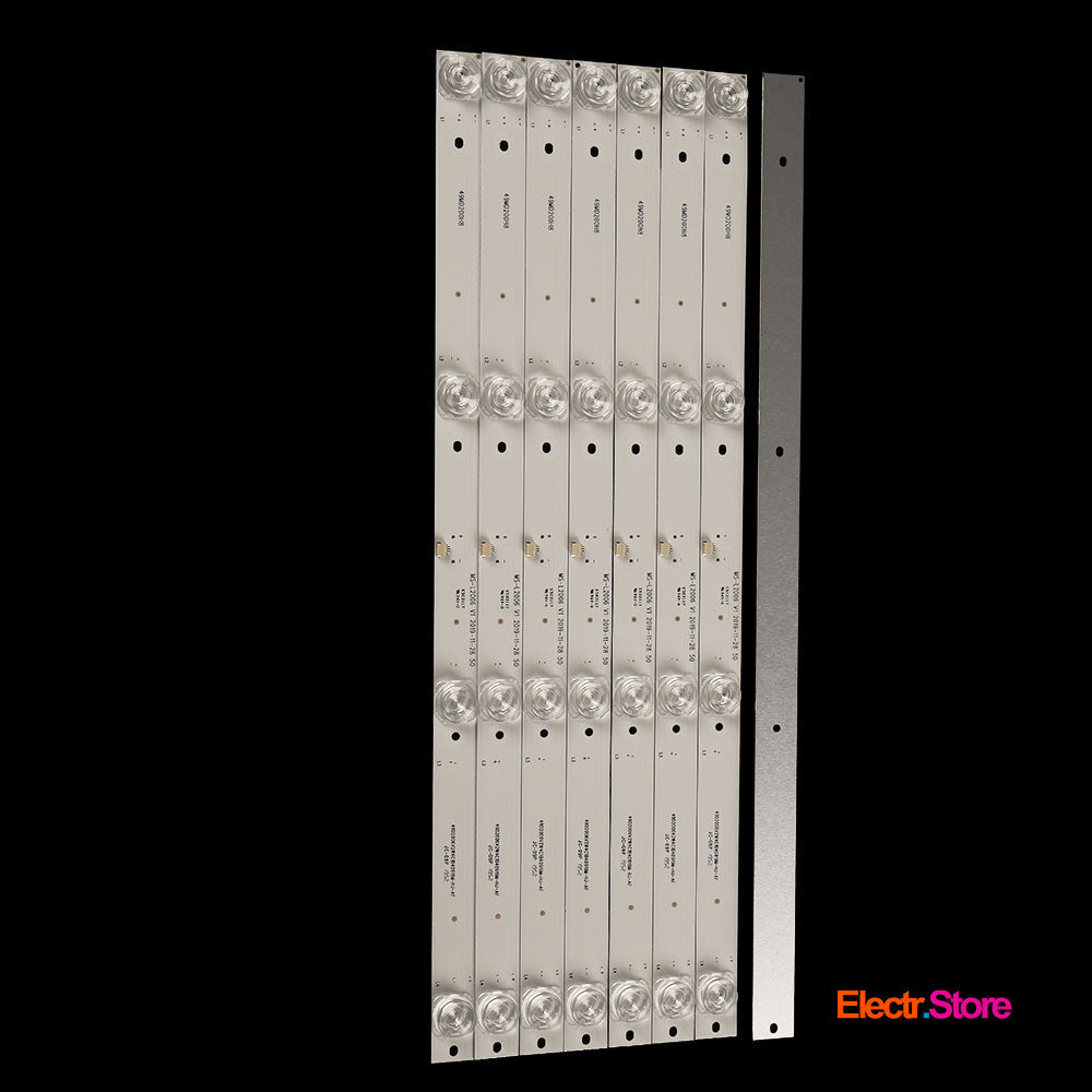 LED Backlight Strip Kits, MS-L2006 V1, 49MD2008H8, 49D2006V2W4C1B40919M-HJ-AF, CC02500D410V07, 8X49LED (8 pcs/kit), for TV 50" PANEL: PT500GT01-1, PT500GT01-2 49D2006V2W4C1B40919M-HJ-AF 49MD2008H8 50" AMCV Amoi Baird Dexp LED Backlights LG MS-L2006 V1 No Brand PHILIPS Starwind Electr.Store