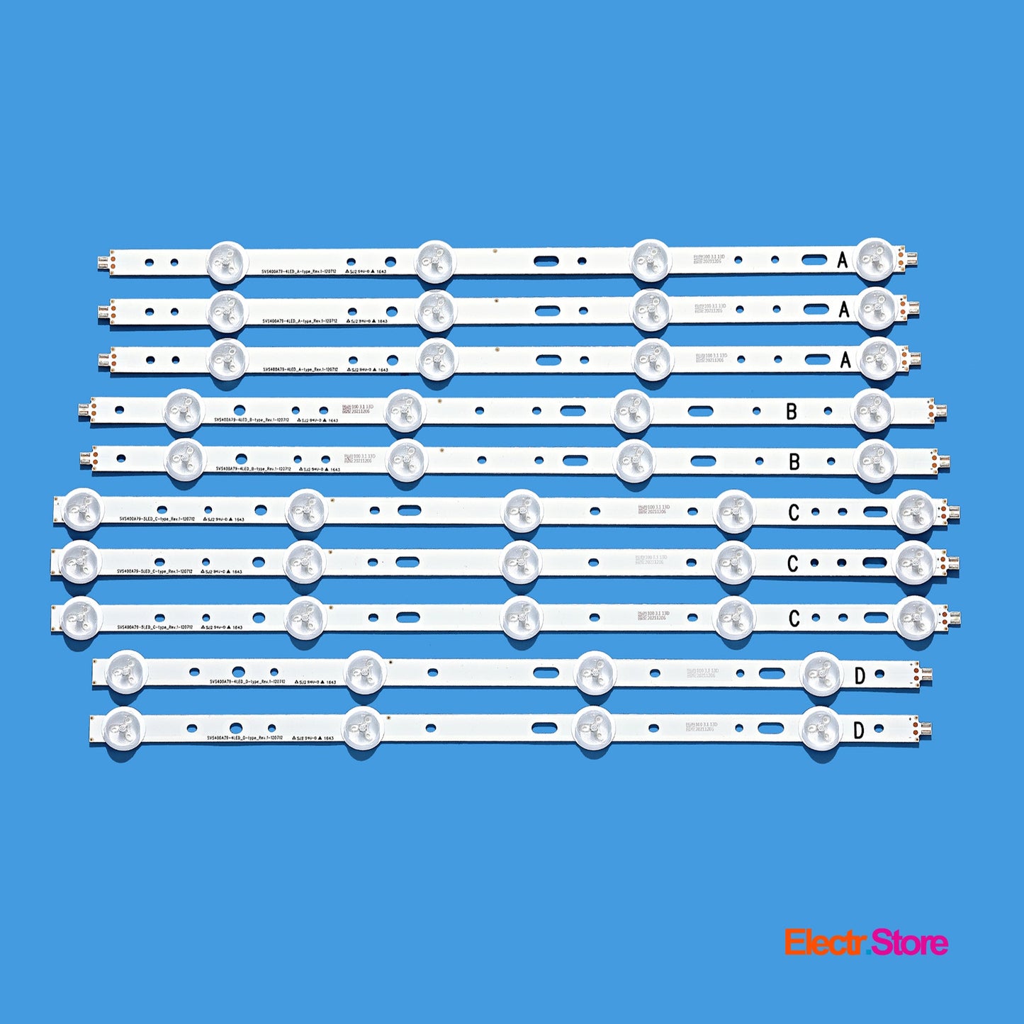 LED Backlight Strip Kits, SVS400A73, SVS400A79, 4/4/5/4LED (10 pcs/ki), for TV 40" PANEL: LTA400HM23 40" LED Backlights Multi PHILIPS Samsung SVS400A79 Toshiba Electr.Store