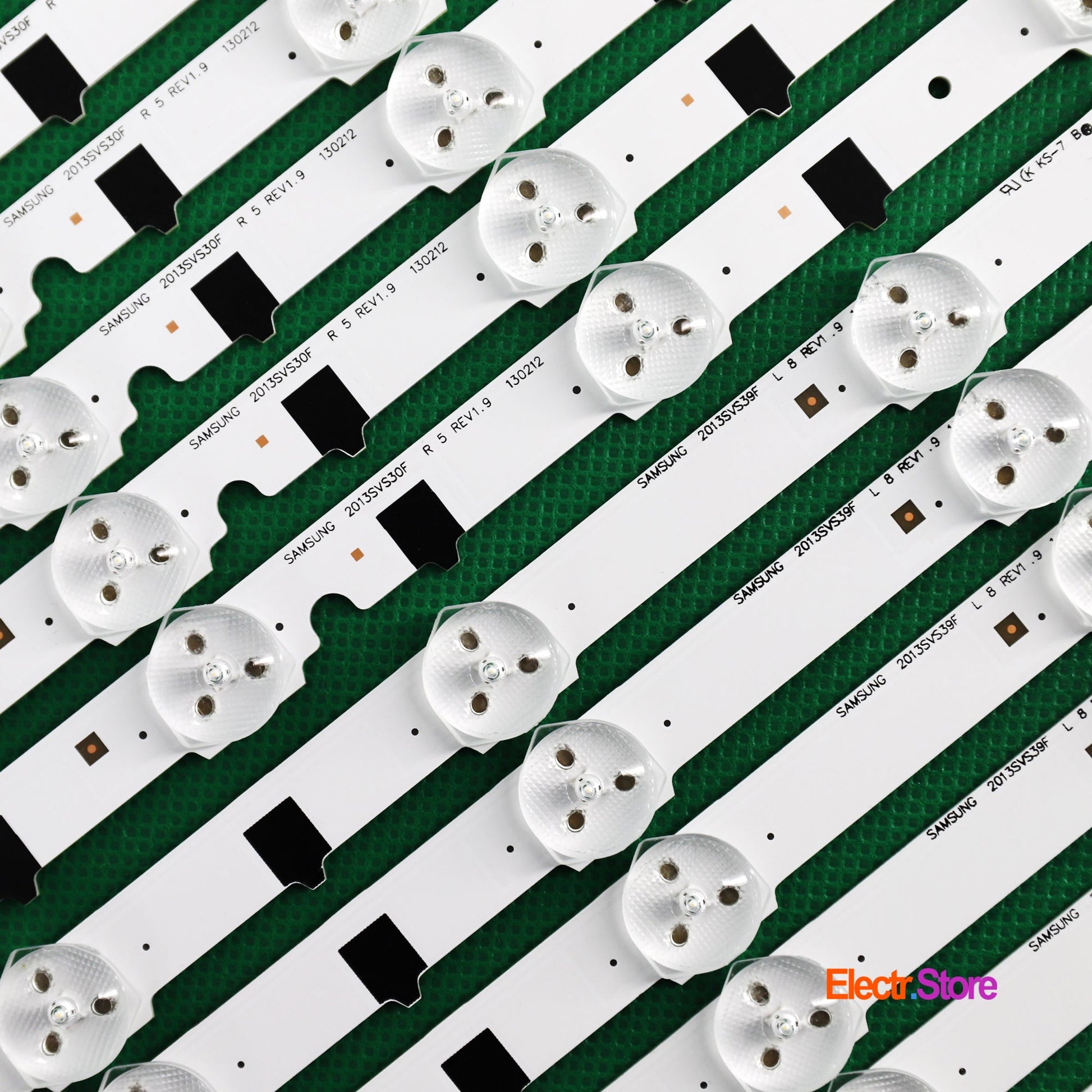 LED Backlight Strip Kits, D2GE-390SCA-R3/D2GE-390SCB-R3, 2013SVS39F_L8/R5_REV1.9 130212 (14 pcs/kit), for TV 39" SAMSUNG: UE39F5070, UE39F5570, UE39F5500 2013SVS39F 39" LED Backlights Samsung Electr.Store