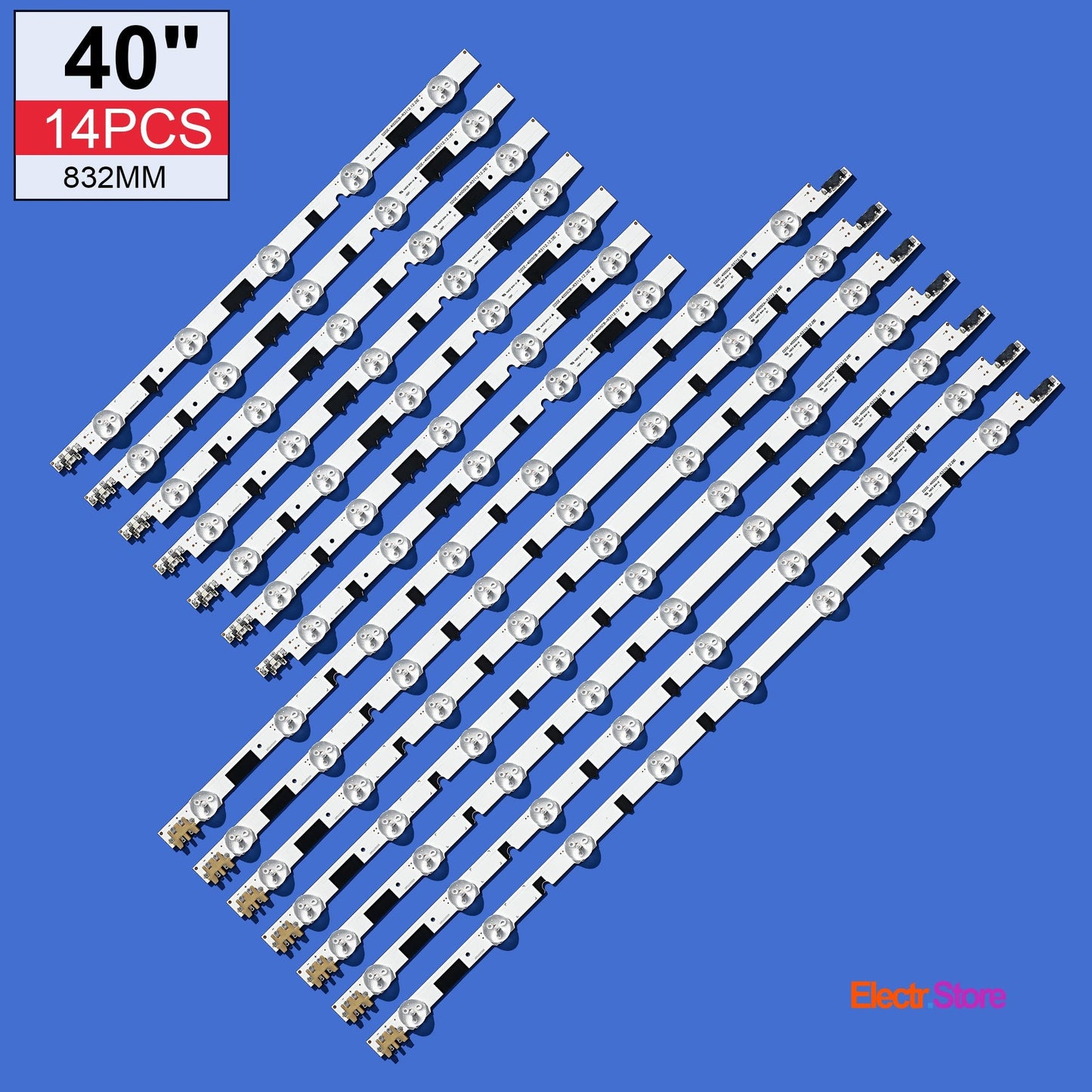 LED Backlight Strip Kits, 2013SVS40F, D2GE-400SCA-R3/D2GE-400SCB-R3, BN96-25304A/BN96-25305A (14 pc/kit), for TV 40" SAMSUNG: HG40NB677FFXZA, HG40NB678FFXZA, HG40NB690QFXZA, UN40F5000AFXZA 40" D2GE-400SCA-R3 D2GE-400SCB-R3 LED Backlights Samsung Electr.Store