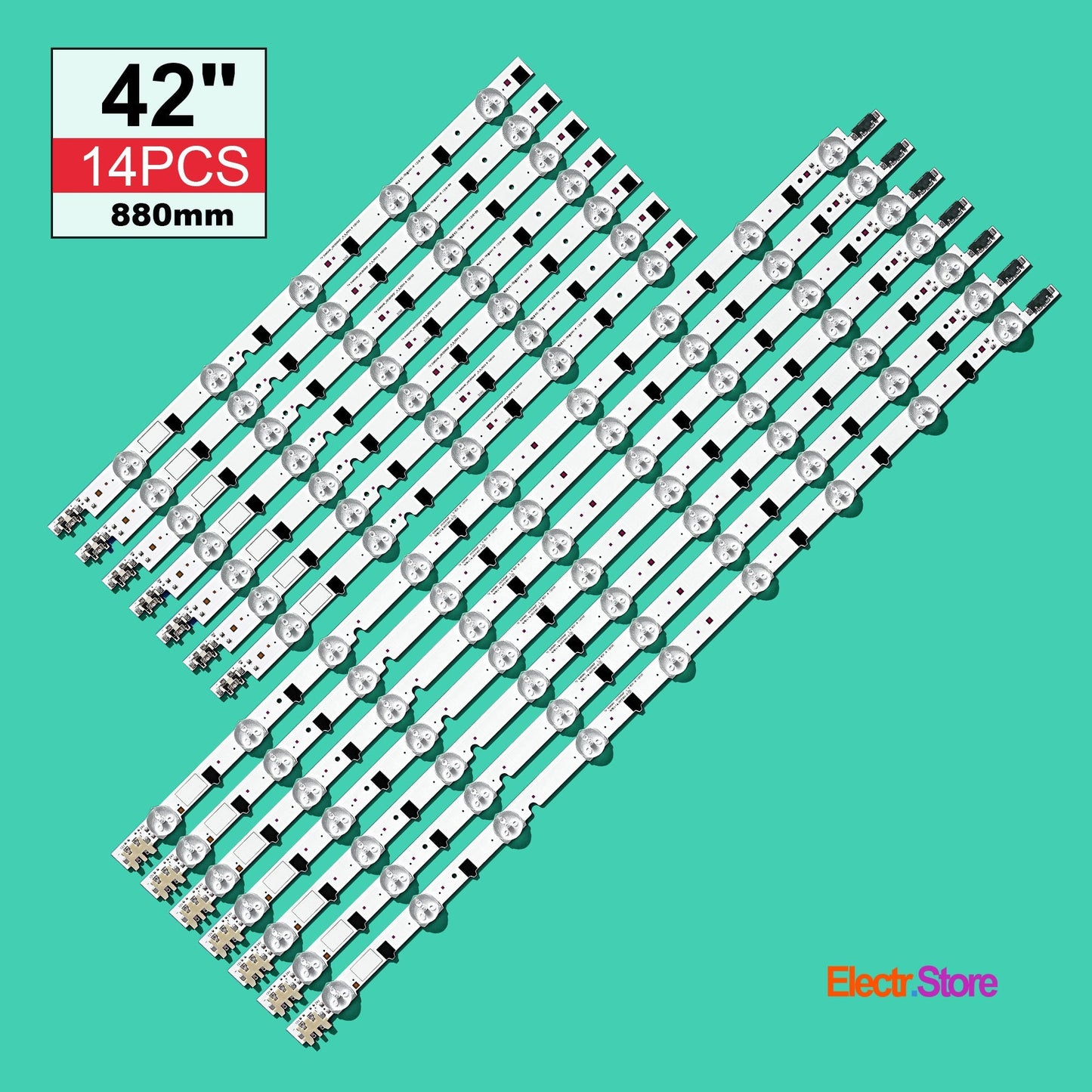 LED Backlight Strip Kits, D2GE-420SCA-R3/D2GE-420SCB-R3,2013SVS42F_L_9/R_5_Rev1.8 130103, BN96-25306A/BN96-25307A (14 pcs/kit), for TV 42" SAMSUNG: UE42F5000, UE42F5500, UE42F5570, UE42F5370 2013SVS42F 42" LED Backlights Samsung Electr.Store