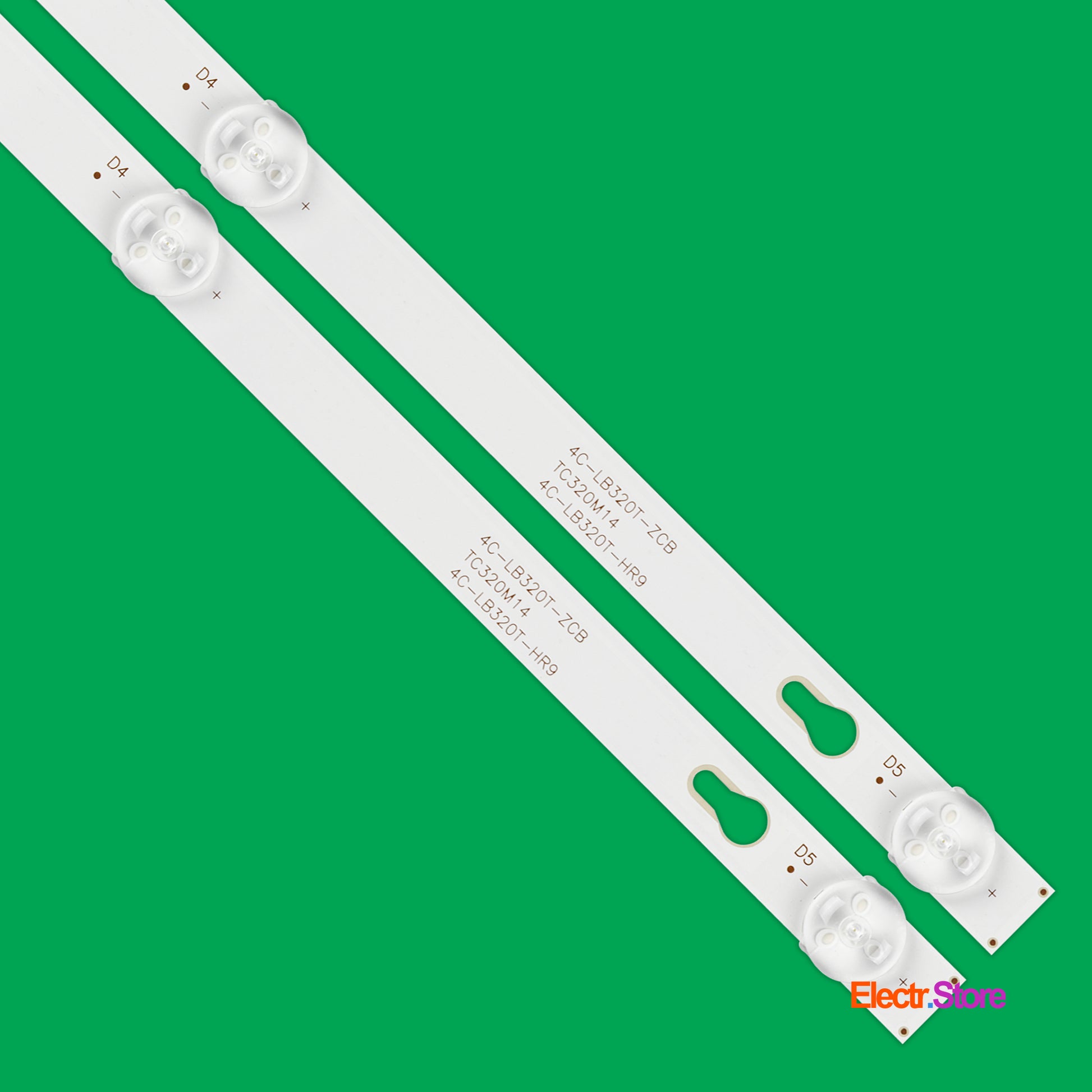 LED Backlight Strip Kits, TCL32L72A-V01, TCL32D05-ZC22AG-16, 4C-LB320T-DSA (2 pcs/kit), for TV 32" 32" 4C-LB320T-DSA LED Backlights LIN TCL TCL32D05-ZC22AG-16 TCL32L72A-V01 Electr.Store