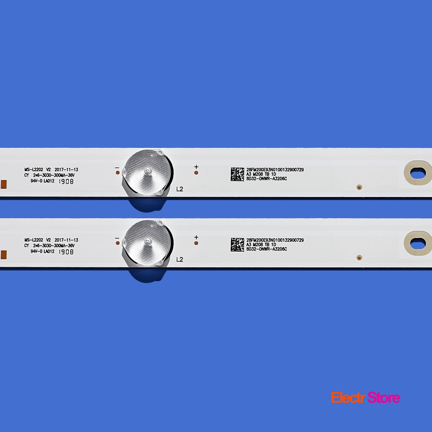 LED Backlight Strip Kits, 8D32-DNWR-A3206C, JL.D32061330-081AS-M, MS-L2202 V2 (2 pcs/kit), for TV 32" 32" 8D32-DNWR-A3206C Arielli LED Backlights MS-L2202 V2 PHILIPS Electr.Store