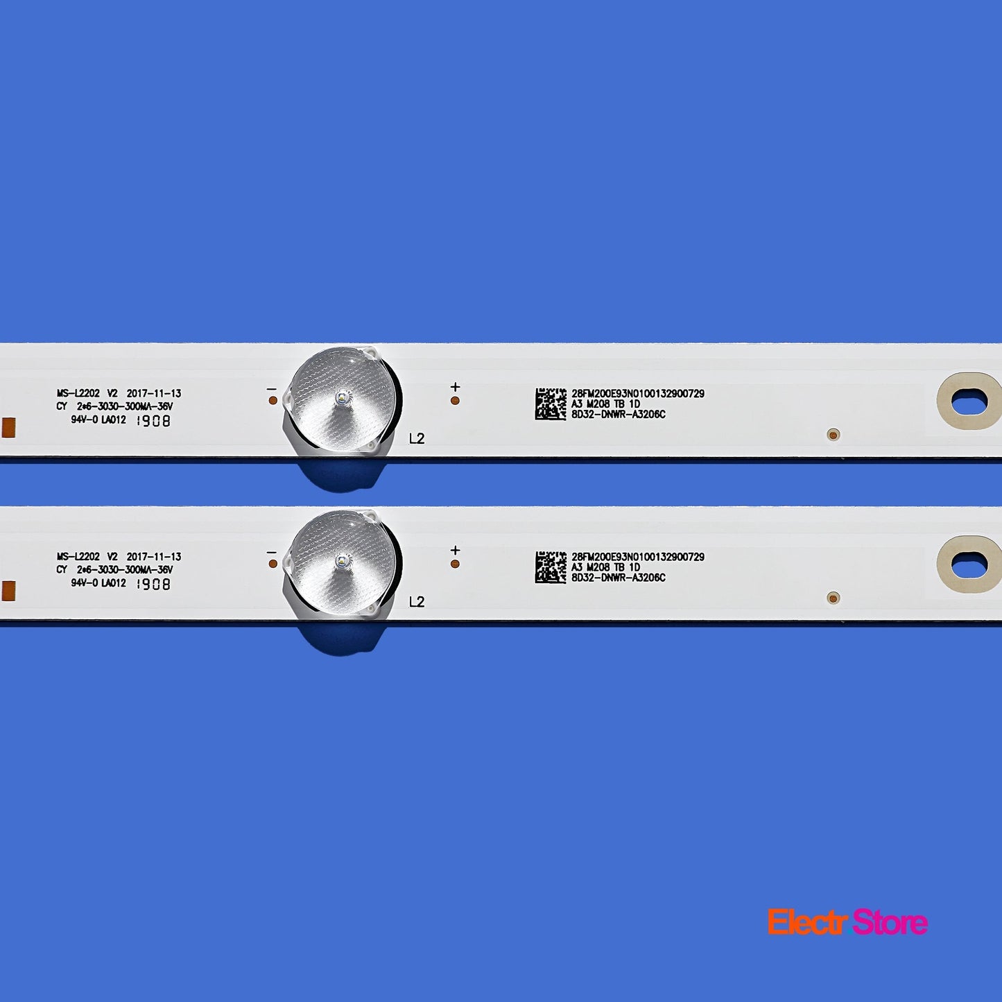 LED Backlight Strip Kits, 8D32-DNWR-A3206C, JL.D32061330-081AS-M, MS-L2202 V2 (2 pcs/kit), for TV 32" Arielli: LED-32DN6T2 32" 8D32-DNWR-A3206C Arielli LED Backlights MS-L2202 V2 PHILIPS Electr.Store