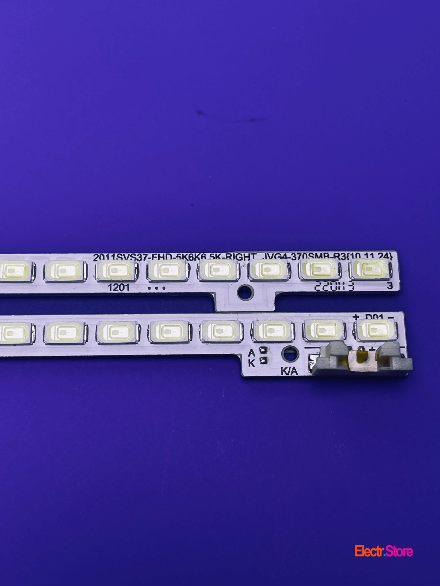 LED Backlight Strip Kits, 2011SVS37-FHD-5K6K6.5K, JVG4-370SMA-R3, JVG4-370SMB-R3, 2X58LED (2 pcs/kit), for TV 37" SAMSUNG: UE37D6500, UE37D6510, UE37D6540, UE37D6770 2011SVS37 37" JVG4-370SMA-R3 JVG4-370SMB-R3 LED Backlights Samsung Electr.Store