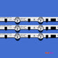 LED Backlight Strip Kits, 2013SVS50F, BN41-02028A, BN96-25310A, BN96-25311A, D2GE-500SCA-R3, D2GE-500SCB-R3 (18 pcs/kit), for TV 50" SAMSUNG: UE50F6170, UE50F6270, UE50F6275, UE50F6200 2013SVS50F 50" LED Backlights Samsung Electr.Store