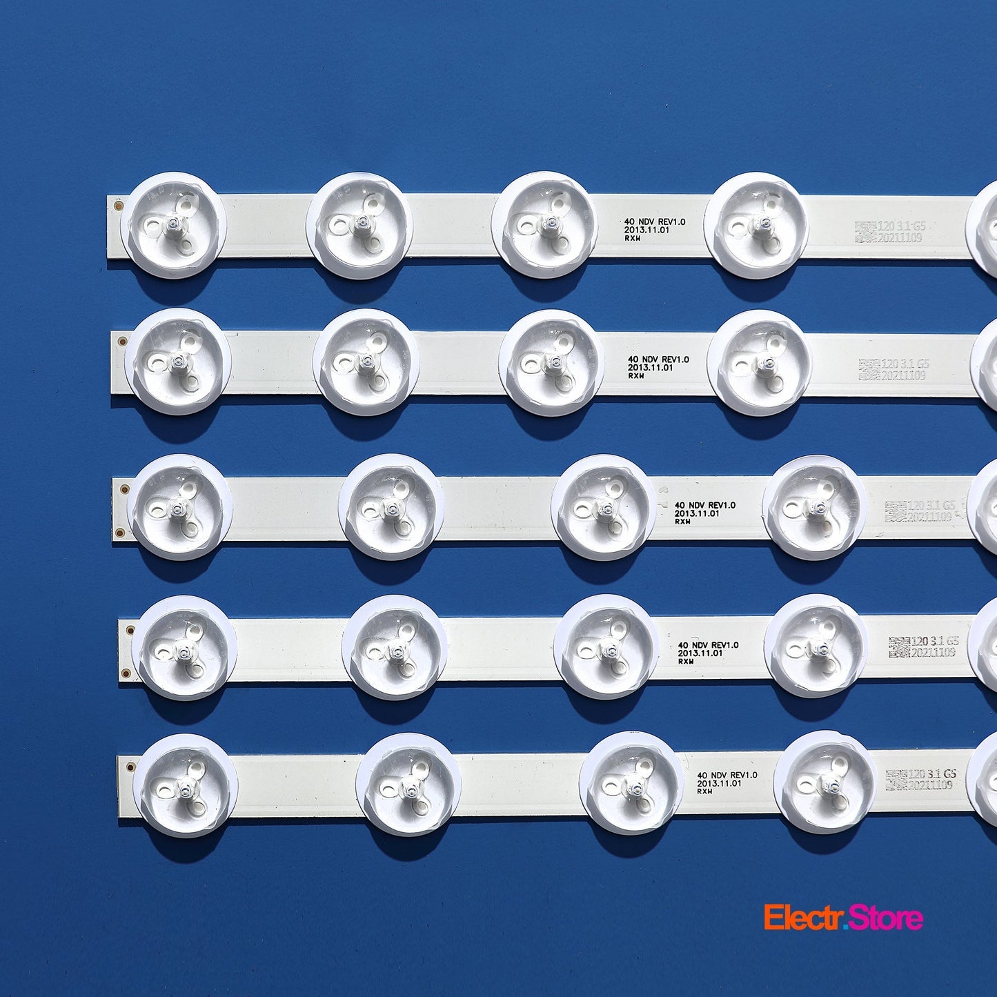 LED Backlight Strip Kits, 40" NDV REV1.0 A/B/C (5 pcs/kit), for TV 39", 40" Hyundai: DLF40195MP4CR 39"40" 40" NDV Funai Hyundai JVC LED Backlights ORION PHILIPS Sharp Telefunken Toshiba Electr.Store