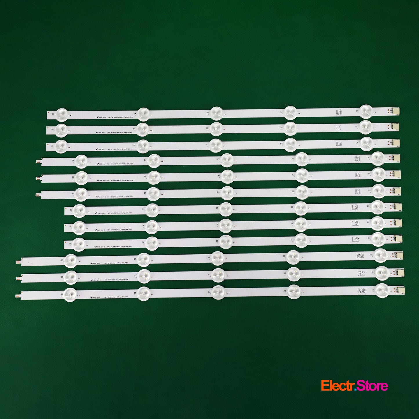 LED Backlight Strip Kits, 50"ROW2.1 Rev0.4 1 L1/L2/R1/R2-Type, AGF78401201, 6916L-1241A-1272A-1273A-1276A (12 pcs/kit), for TV 50" 50" 50"ROW2.1 6916L-1241A 6916L-1272A 6916L-1273A 6916L-1276A LED Backlights LG Electr.Store