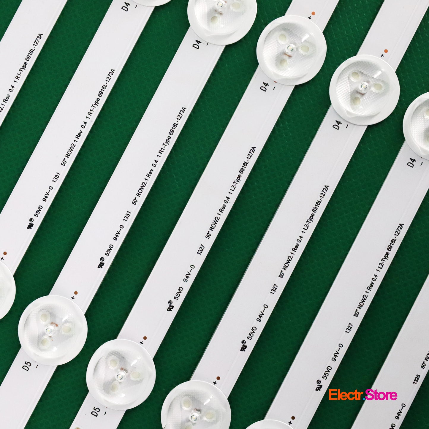 LED Backlight Strip Kits, 50"ROW2.1 Rev0.4 1 L1/L2/R1/R2-Type, AGF78401201, 6916L-1241A-1272A-1273A-1276A (12 pcs/kit), for TV 50" 50" 50"ROW2.1 6916L-1241A 6916L-1272A 6916L-1273A 6916L-1276A LED Backlights LG Electr.Store