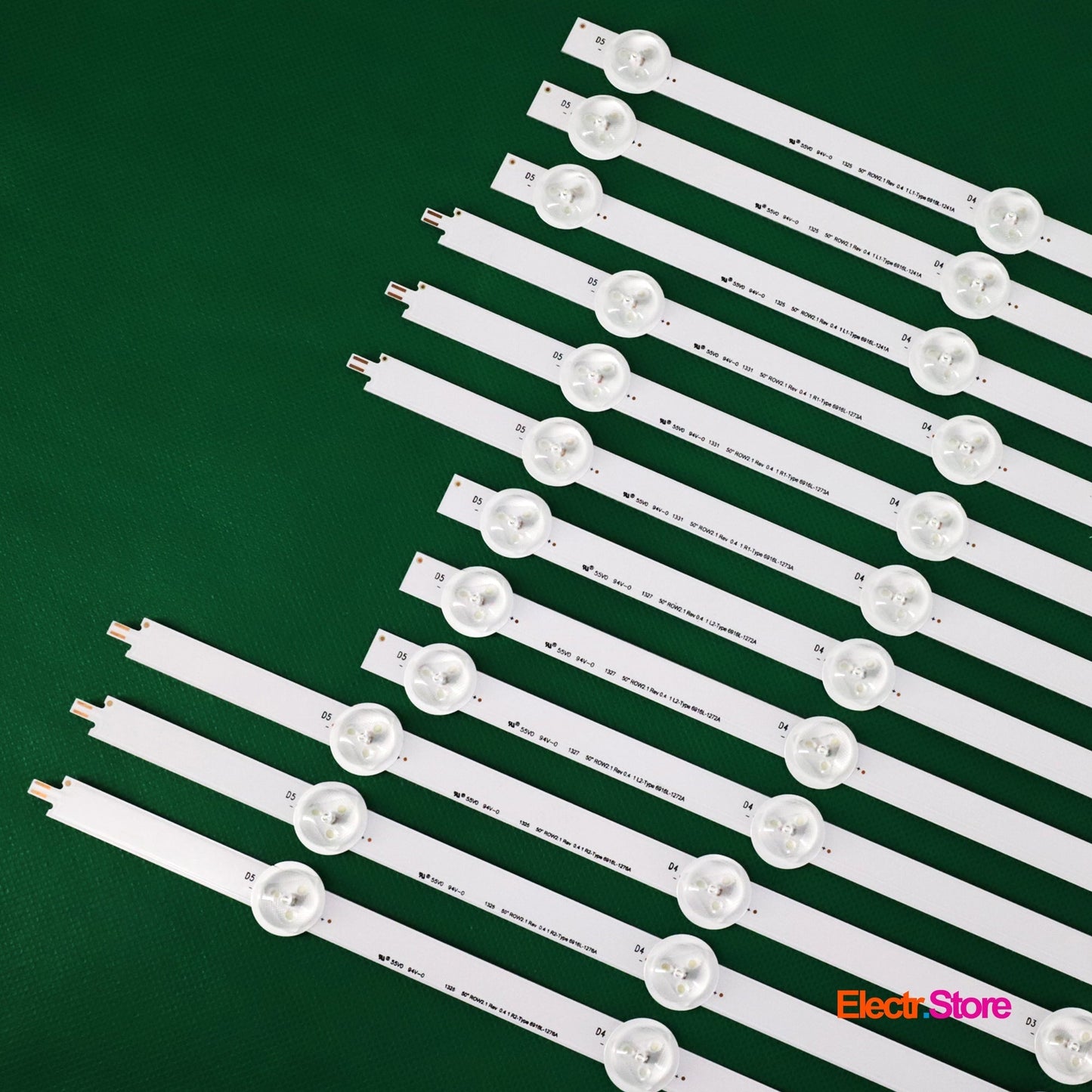 LED Backlight Strip Kits, 50"ROW2.1 Rev0.4 1 L1/L2/R1/R2-Type, AGF78401201, 6916L-1241A-1272A-1273A-1276A (12 pcs/kit), for TV 50" LG: 50LA620S 50" 50"ROW2.1 6916L-1241A 6916L-1272A 6916L-1273A 6916L-1276A LED Backlights LG Electr.Store