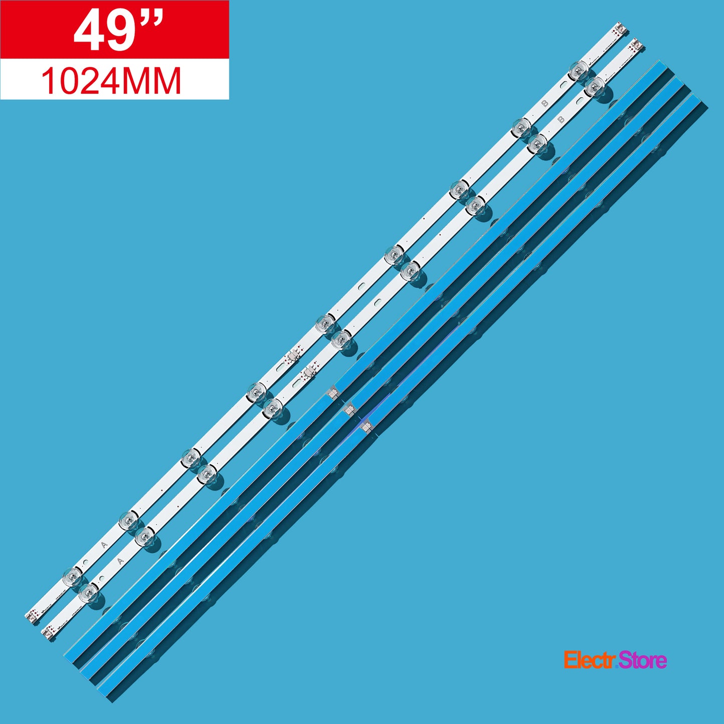 LED Backlight Strip Kits, Innotek DRT 3.0 49"_A/B-Type, AGF78402201, 6916L-1788A-1789A, 6916L-1944A-1945A (10 pcs/kit), for TV 49" 49" DRT 3.0 49" LED Backlights LG Electr.Store