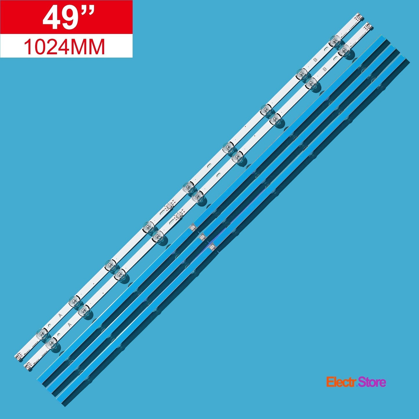 LED Backlight Strip Kits, Innotek DRT 3.0 49"_A/B-Type, AGF78402201, 6916L-1788A-1789A, 6916L-1944A-1945A (10 pcs/kit), for TV 49" LG: 49LF5610, 49LF5500 49" DRT 3.0 49" LED Backlights LG Electr.Store